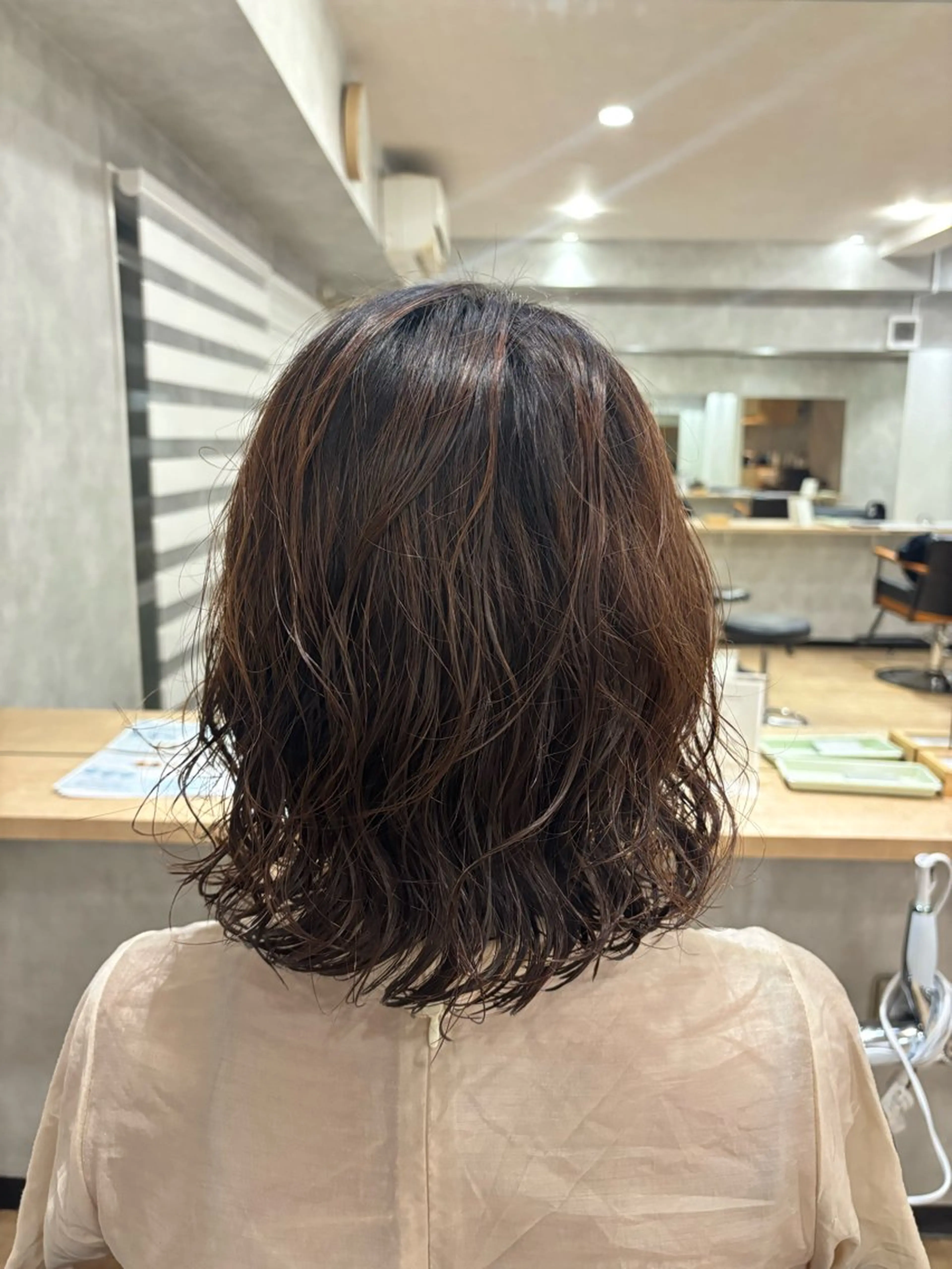 ミディアム パーマ 🎀Maho🎀ボブ × 髪質改善のヘアスタイル