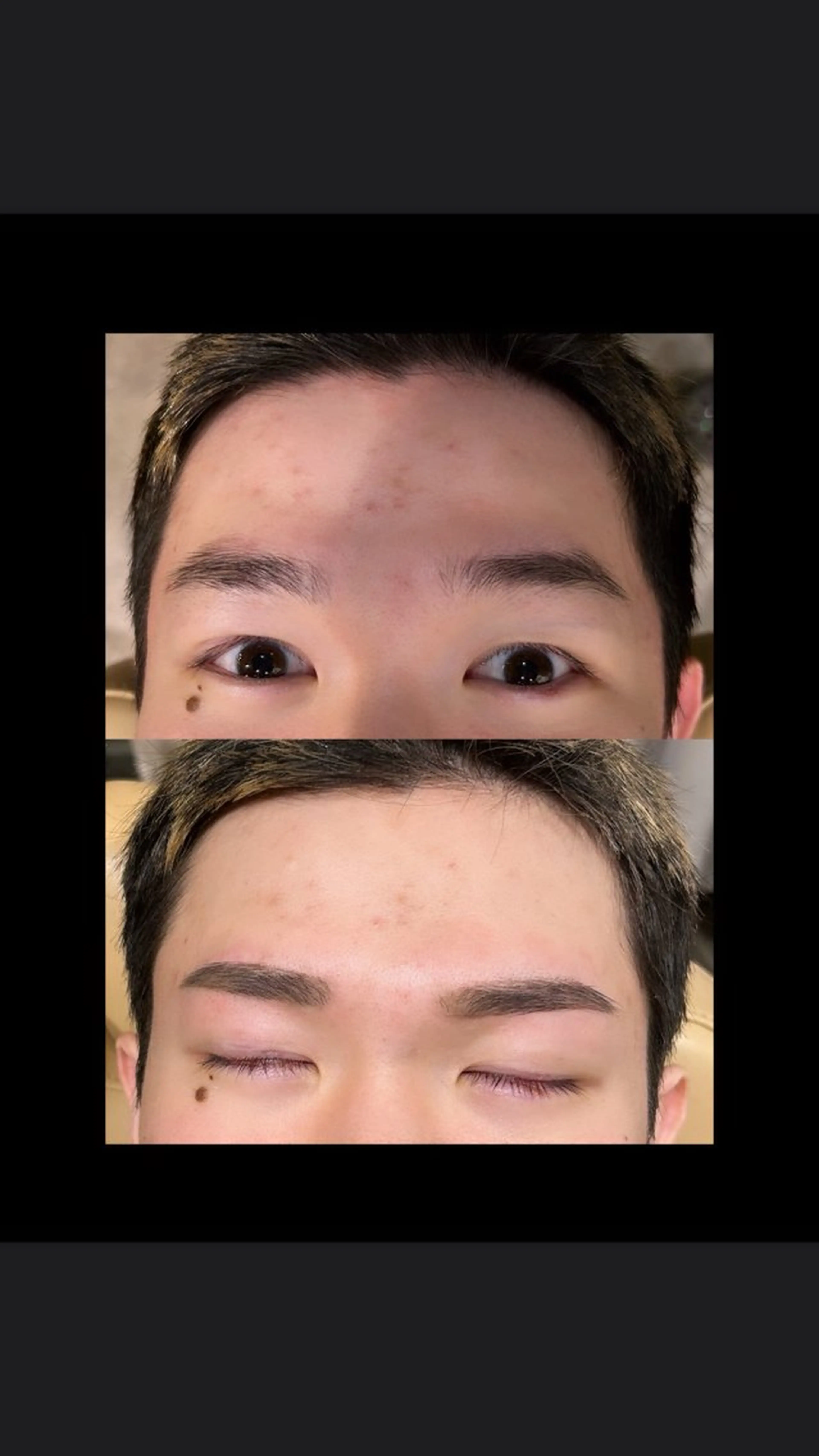 眉カット×眉ワックスの写真