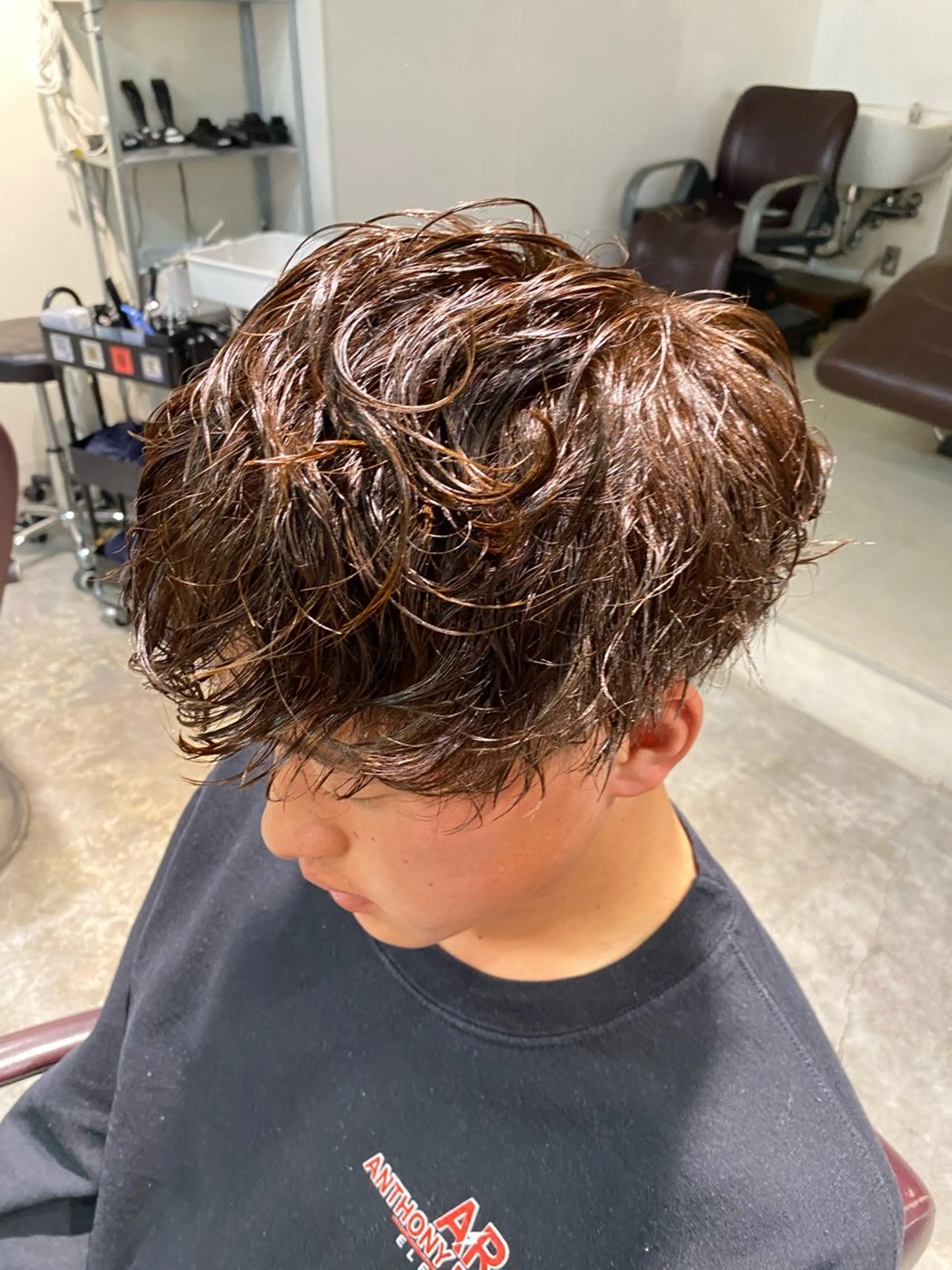 パーマ メンズ カット パーマ パーマ特化/フェザー パーマシャドウ/真生のヘアスタイル