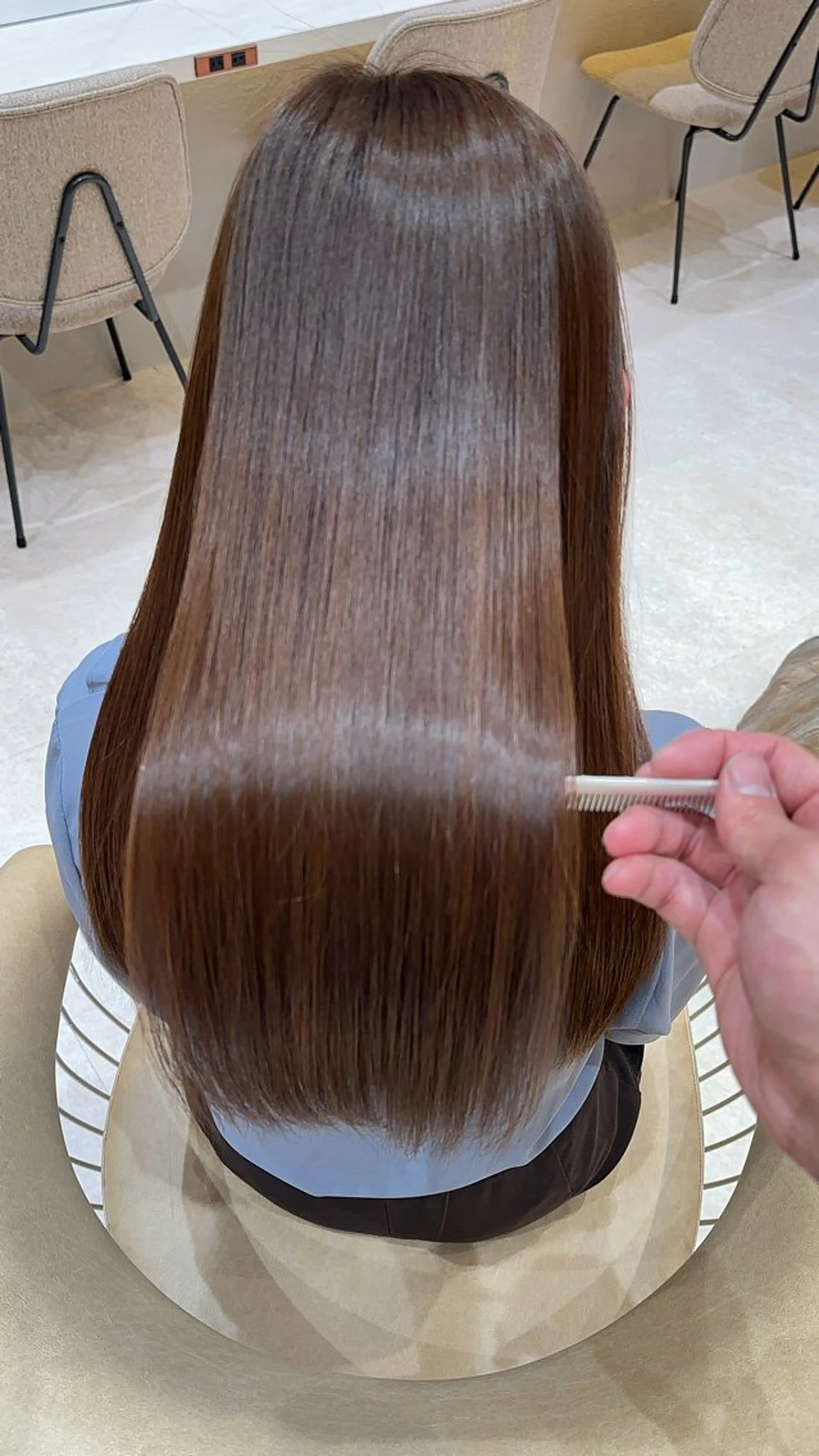 ロング カラー カット ヘアカラー トリートメント レイヤー❣️縮毛矯 川村利幸のヘアスタイル