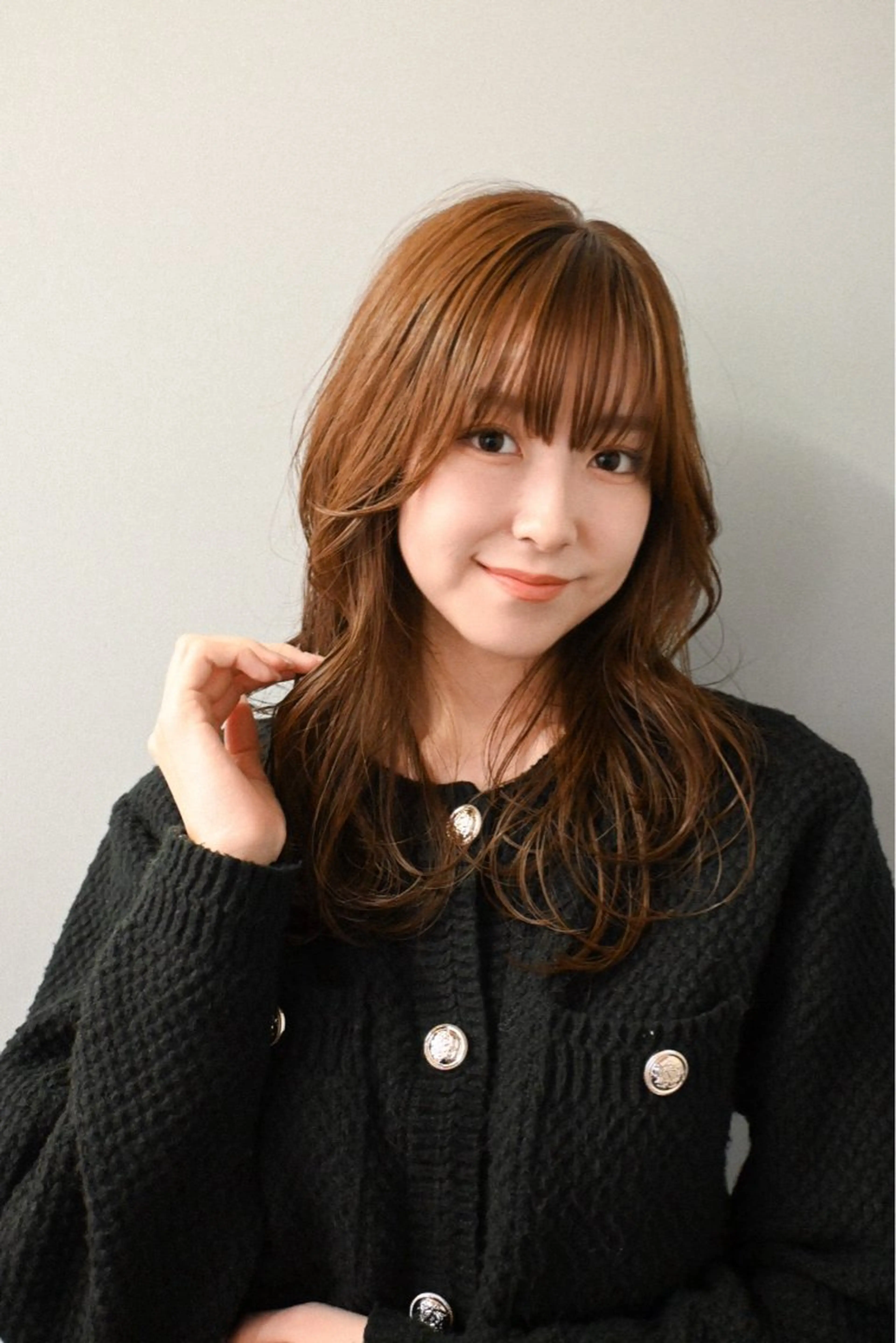 ロング 小顔矯正/レイヤー 透明感カラー✨生真のヘアスタイル