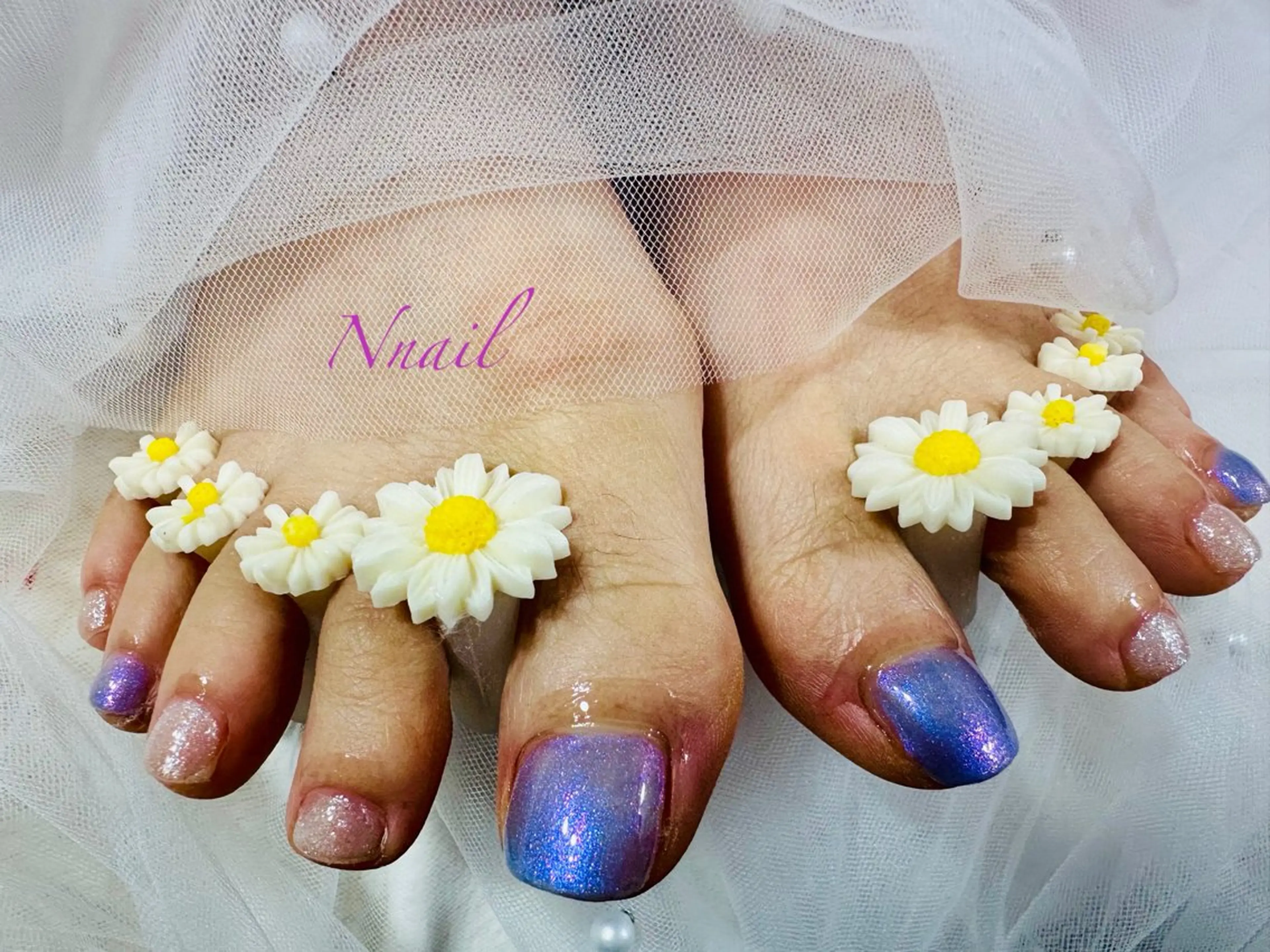 ネイル フットネイル ジェルネイル フットネイル 🌿Nnail🌿 プライベートサロンのネイルデザイン