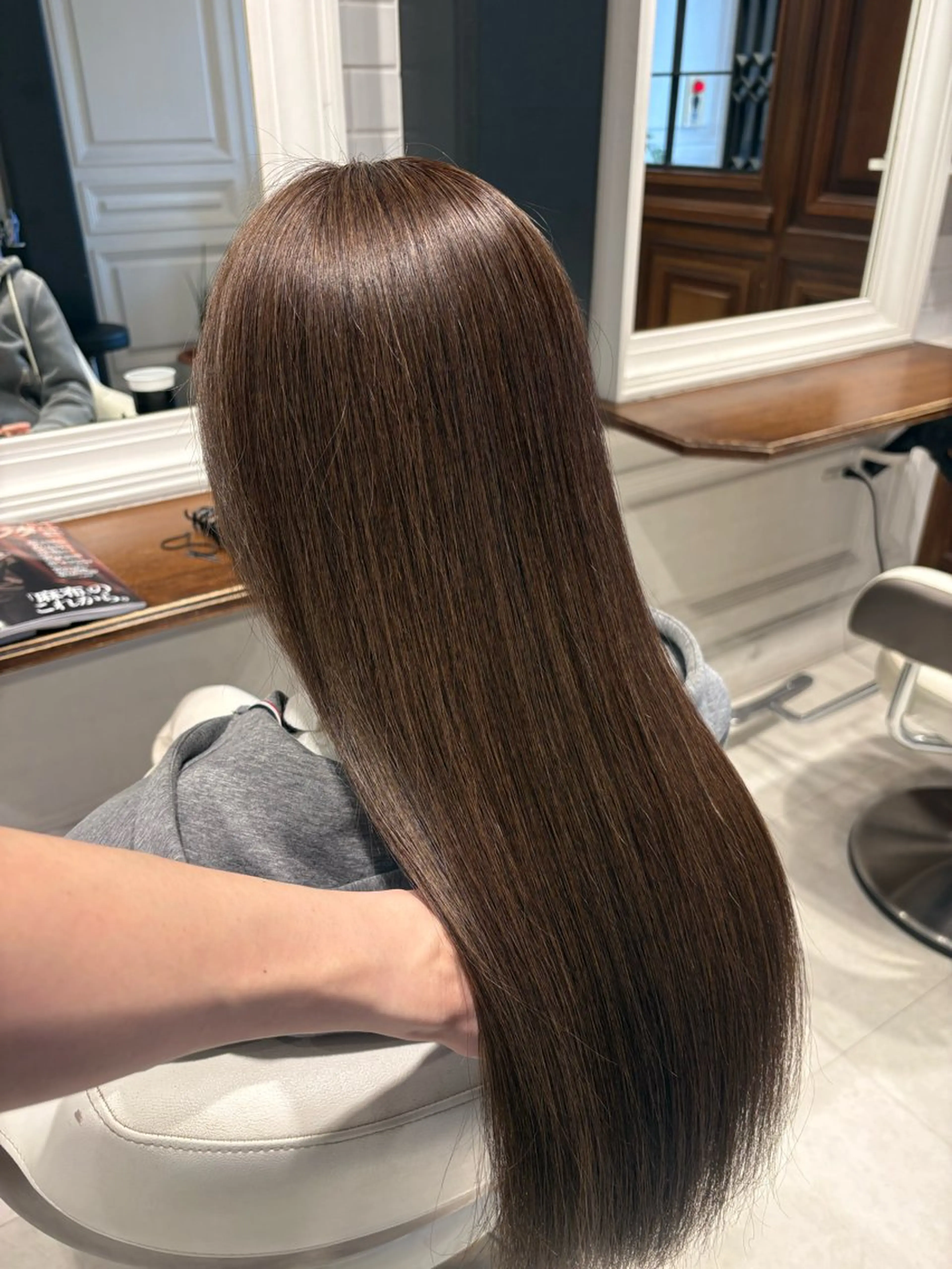 ロング カラー 透明感カラー ハイライトカラー ハイライト カット ヘアカラー TORChe Hair Works所属・ハラユウタ 千歳船橋駅のヘアスタイル