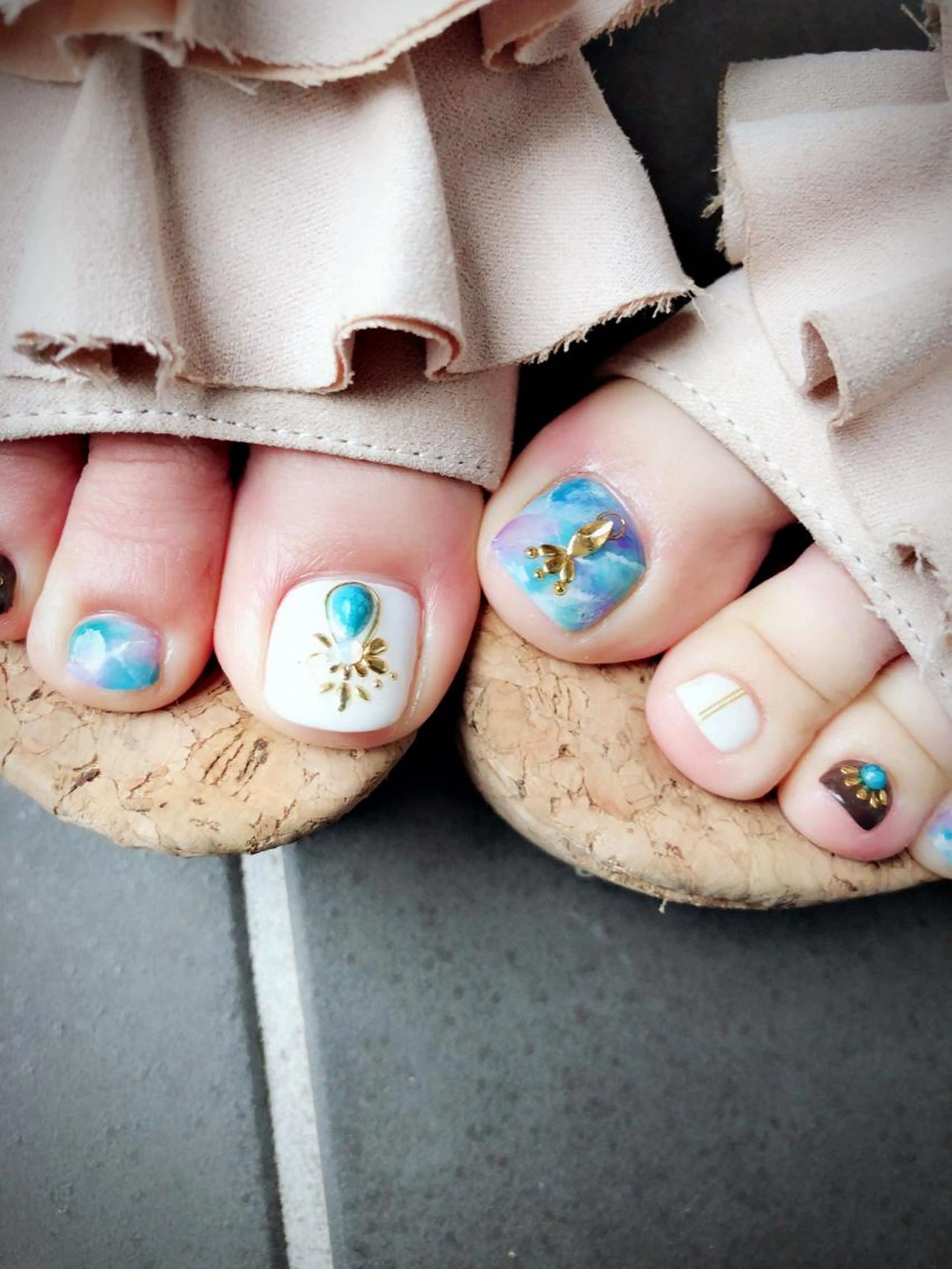 ★新規　フットネイル(アートし放題)の写真