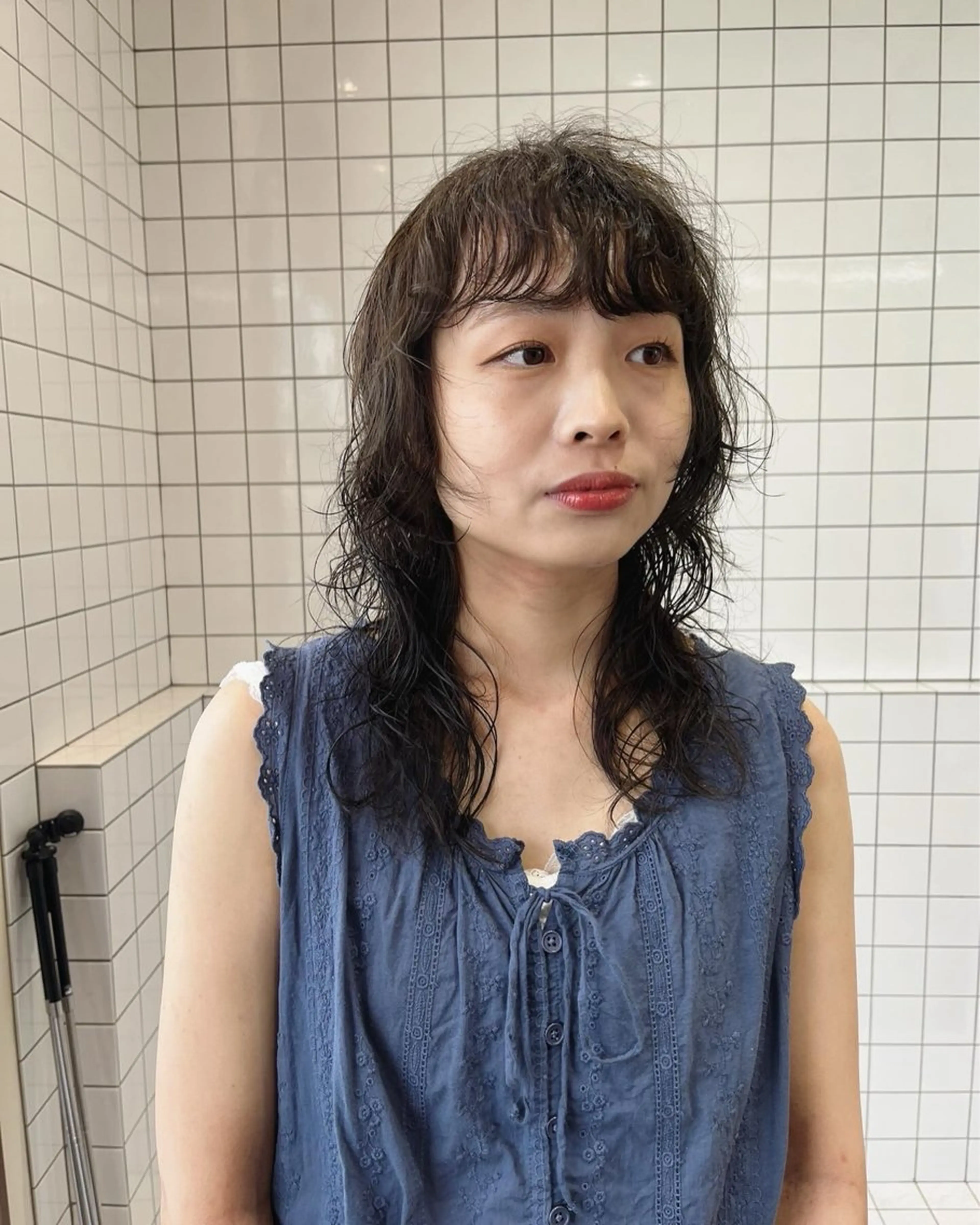 ロング パーマ ボブパーマ/パーマ ウルフパーマのヘアスタイル