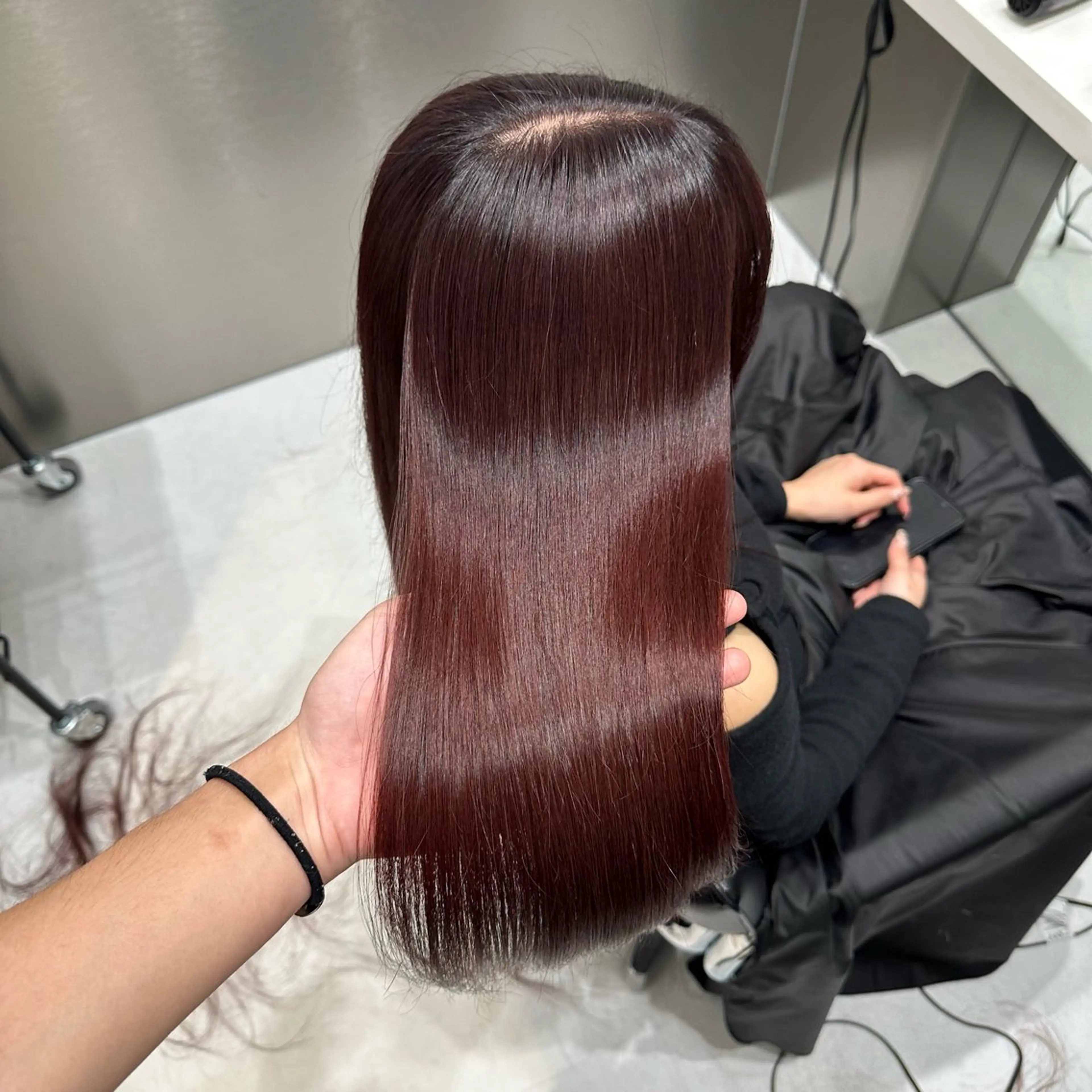 セミロング カラー ヘアカラー トリートメント ✨髪質改善艶カラー✨ リュウトのヘアスタイル