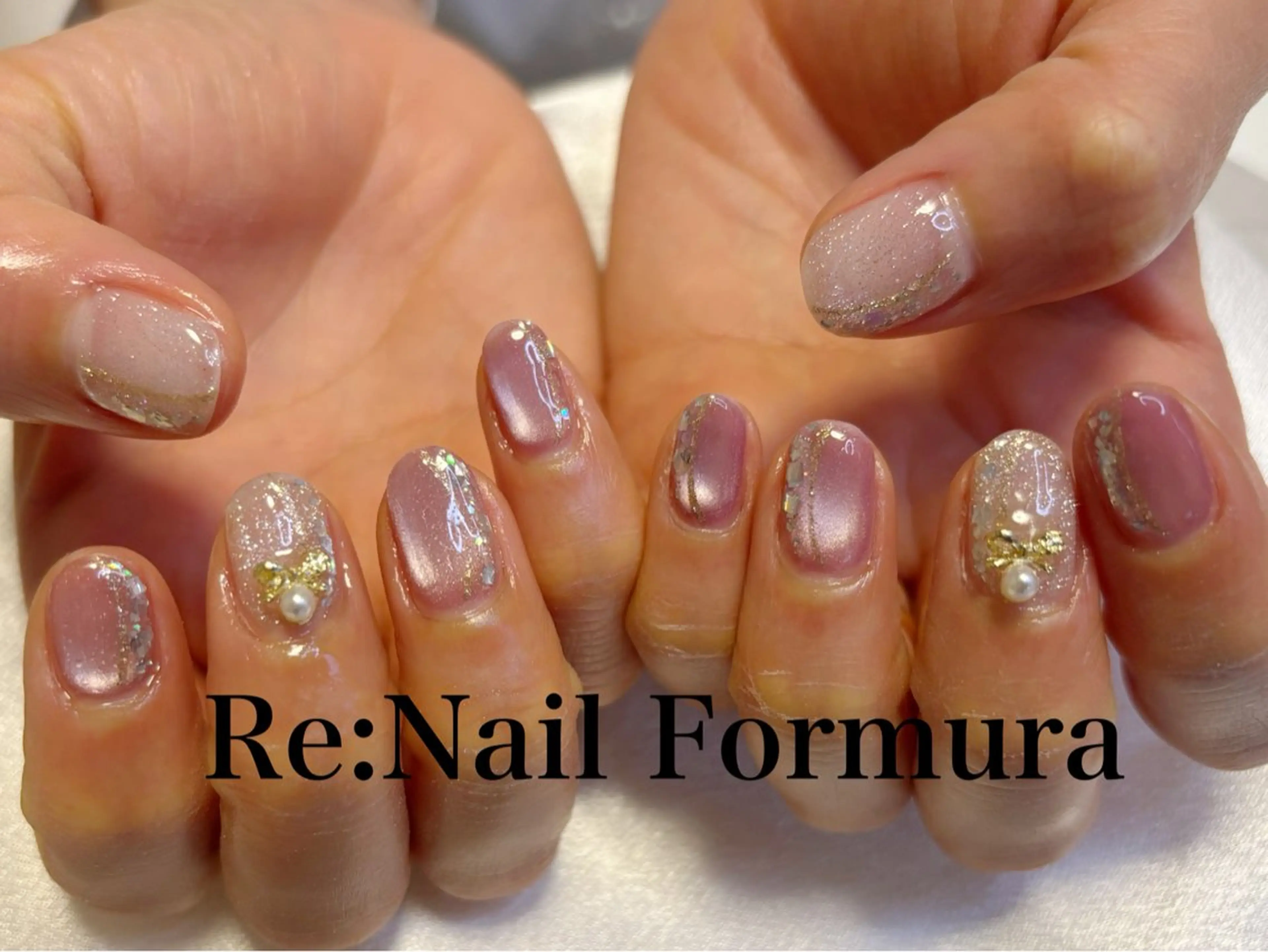 ミディアム ハンドネイル Re:Nail Formula所属・kido chieのネイルデザイン