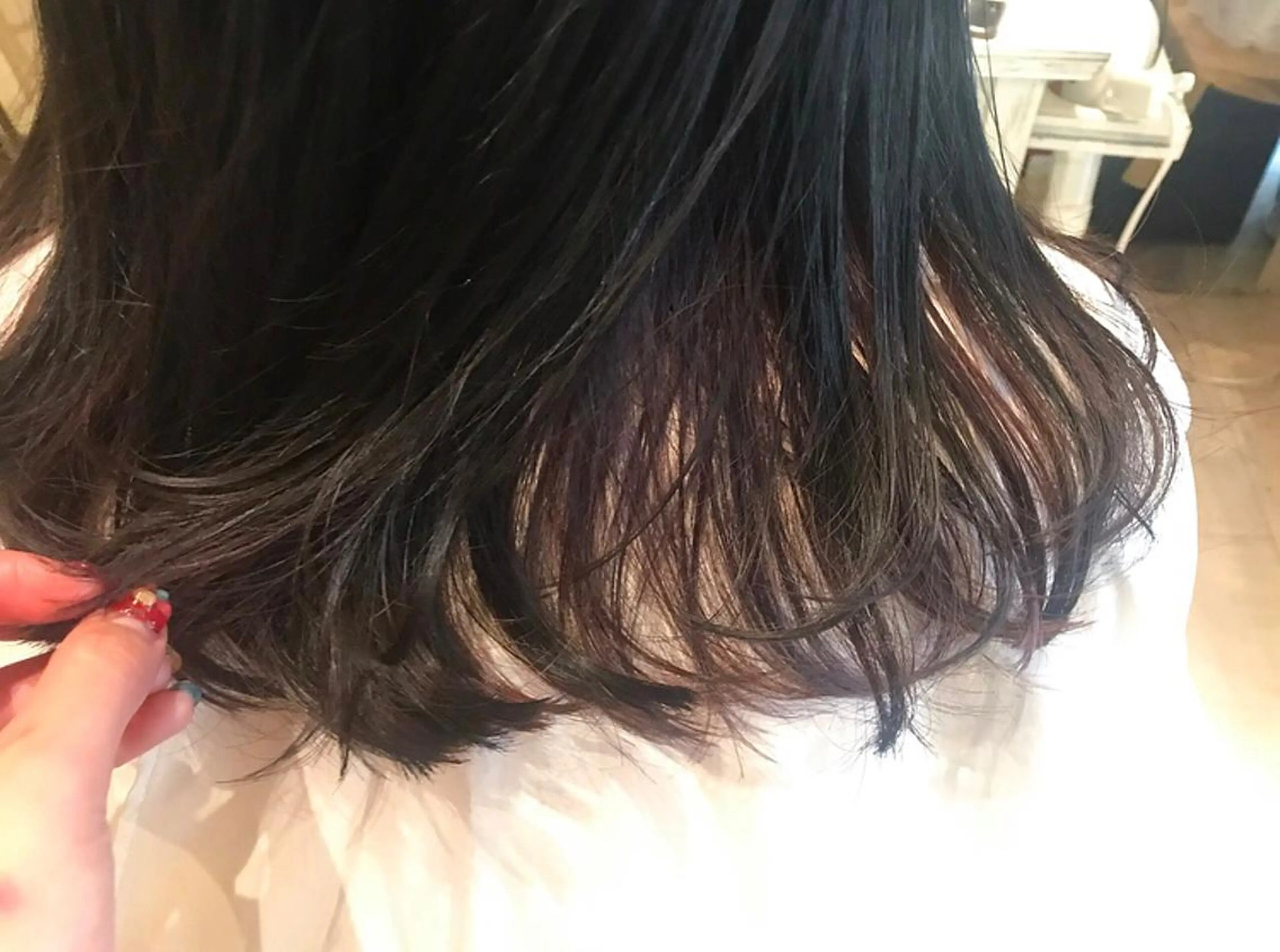 セミロング カラー インナーカラー 🌈🌸あおき みちる🌟💗のヘアスタイル