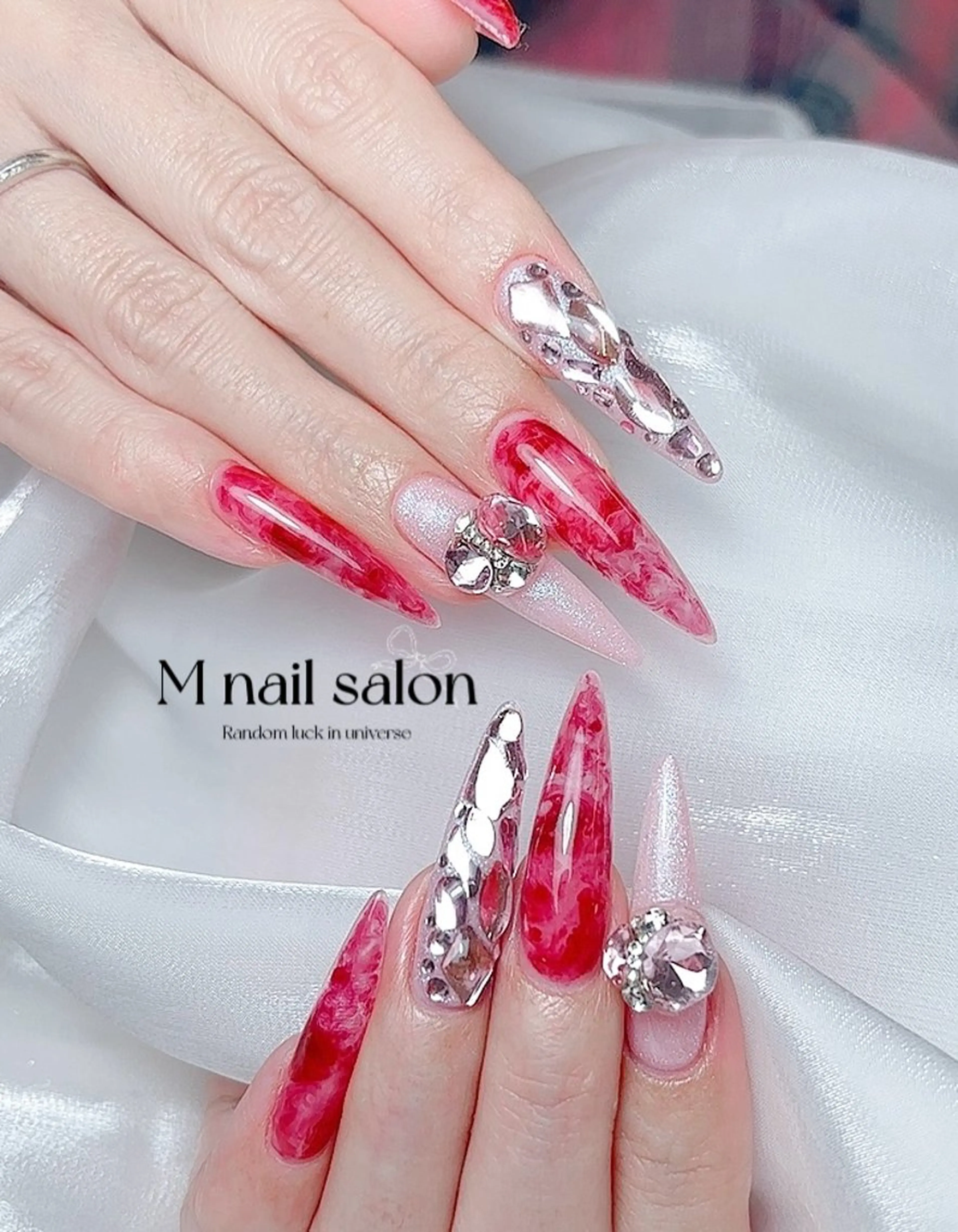 ネイル ハンドネイル M🌷nail 長さだし専門店のネイルデザイン