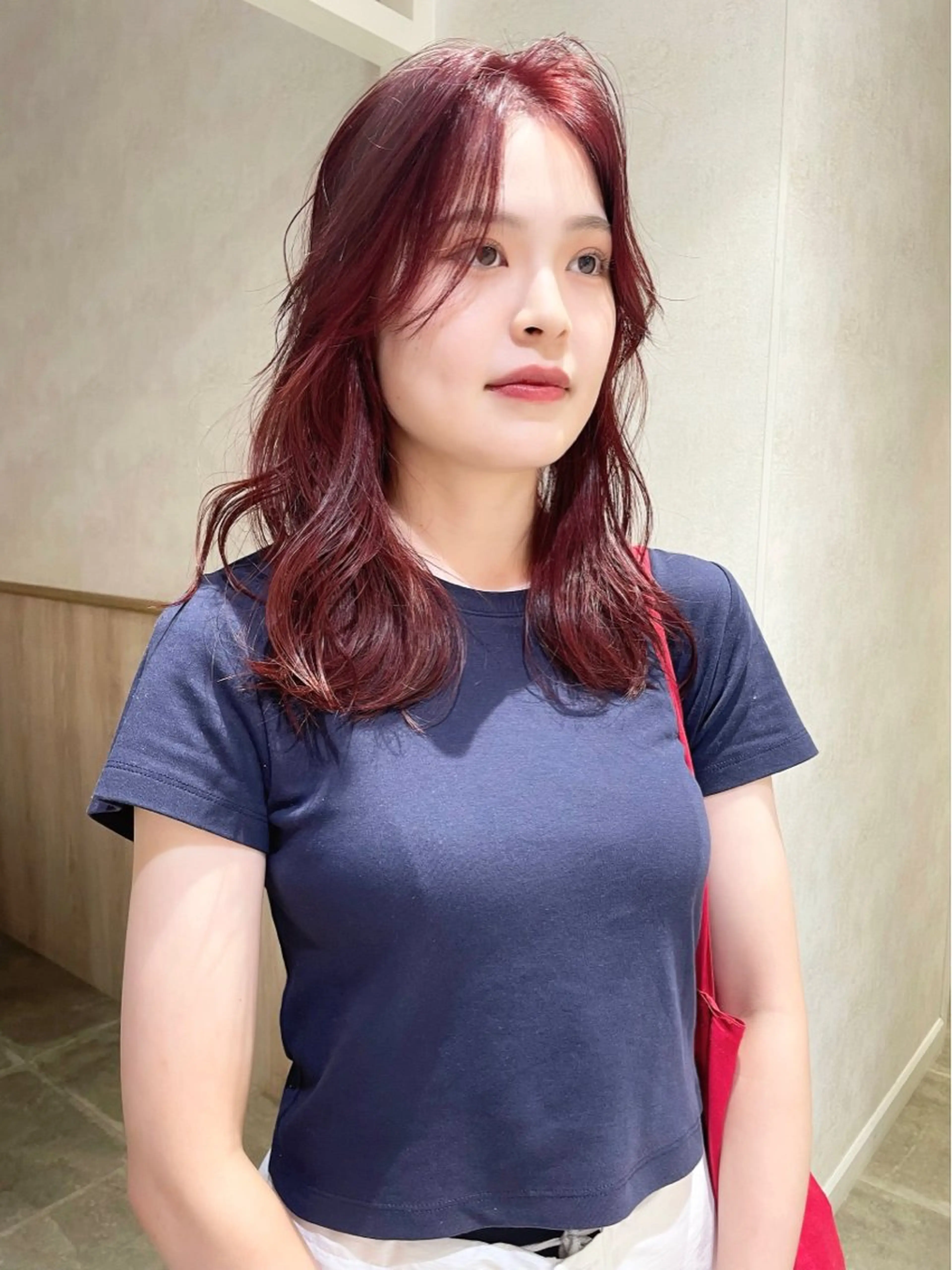 ミディアム カラー カット ヘアカラー haru/レイヤー/ ウルフのヘアスタイル