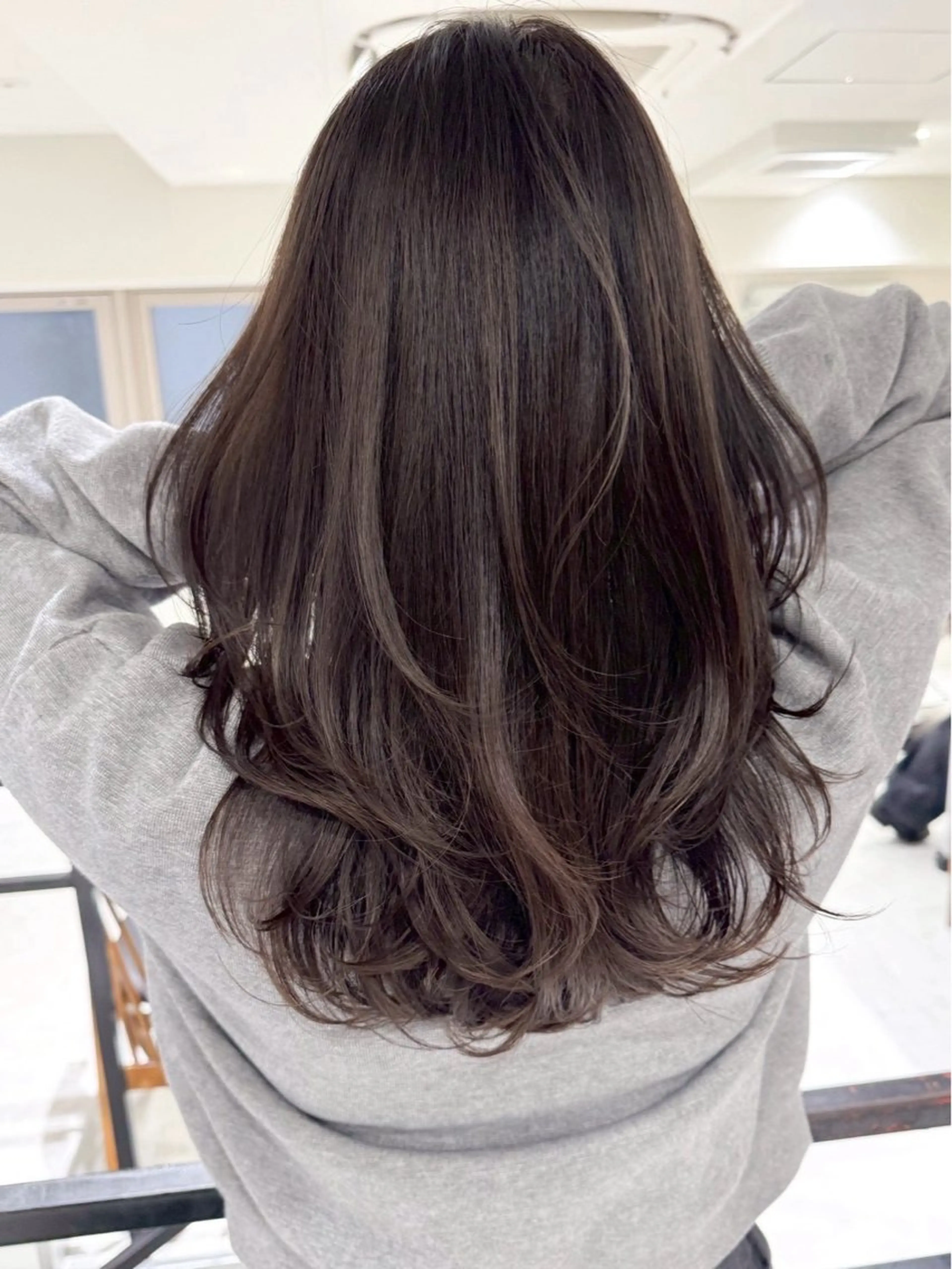 ロング カラー ヘアカラー ハイライト/レイヤー 河原町/Manatoのヘアスタイル