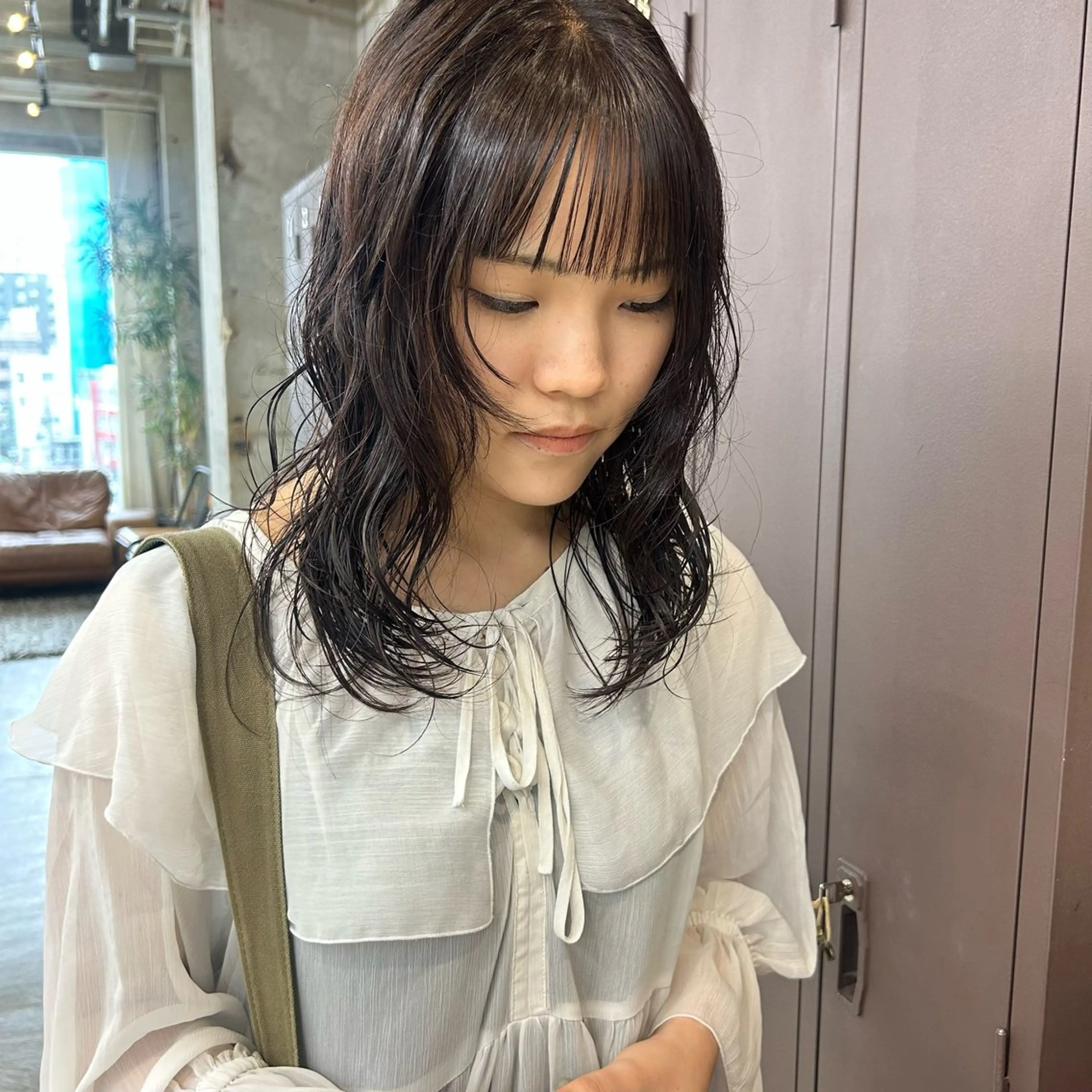 セミロング カット ヘアカラー パーマ 伊藤ほのか/パーマ /酸性ストレートのヘアスタイル