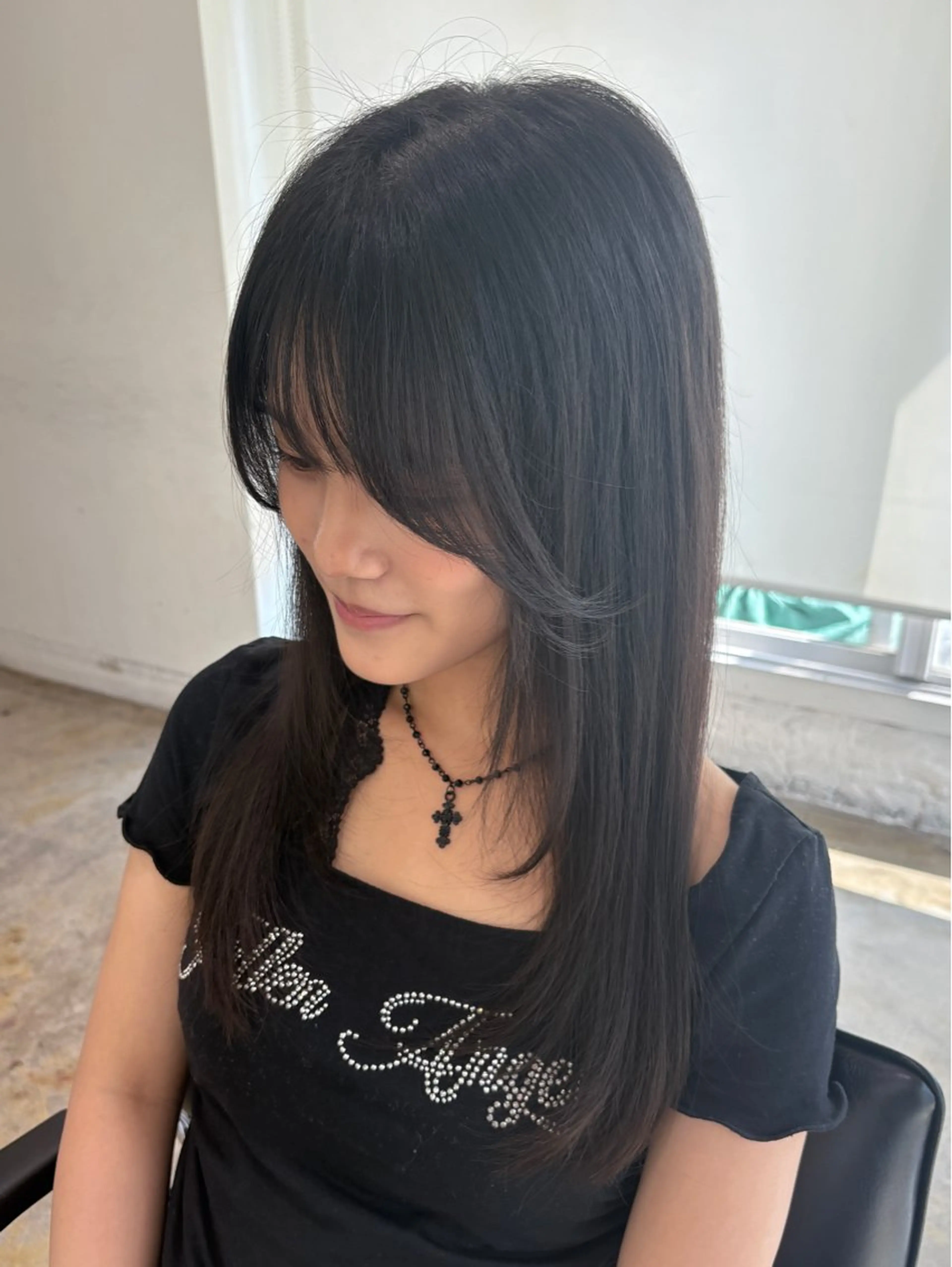 ミディアム 韓国ヘア/wカラー レイヤー/RIN🎀のヘアスタイル