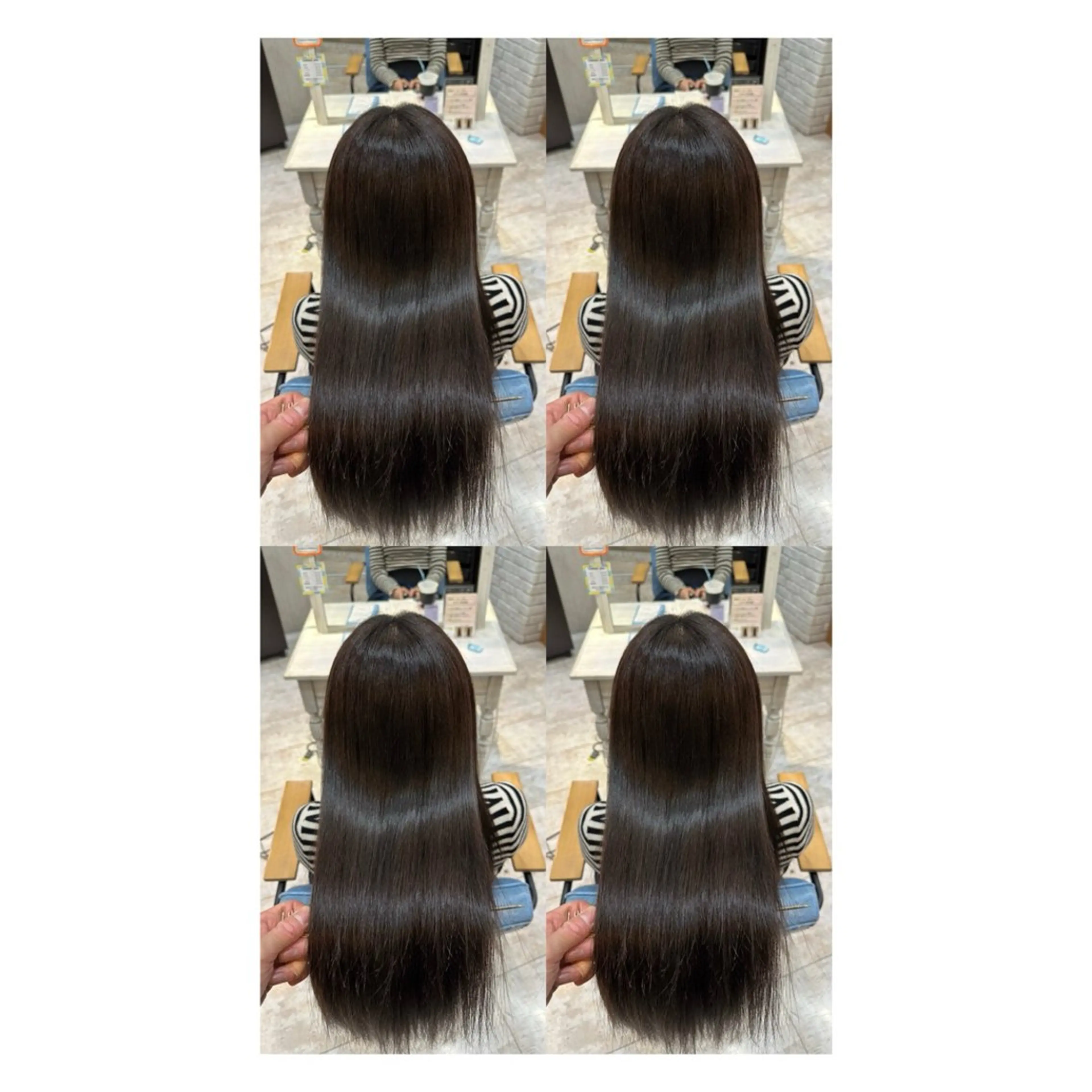 ロング カラー 透明感カラー 髪質改善 縮毛矯正 トリートメント ヘアカラー トリートメント 店長✨レイヤー✖️ 髪質改善✖️韓国ヘアのヘアスタイル