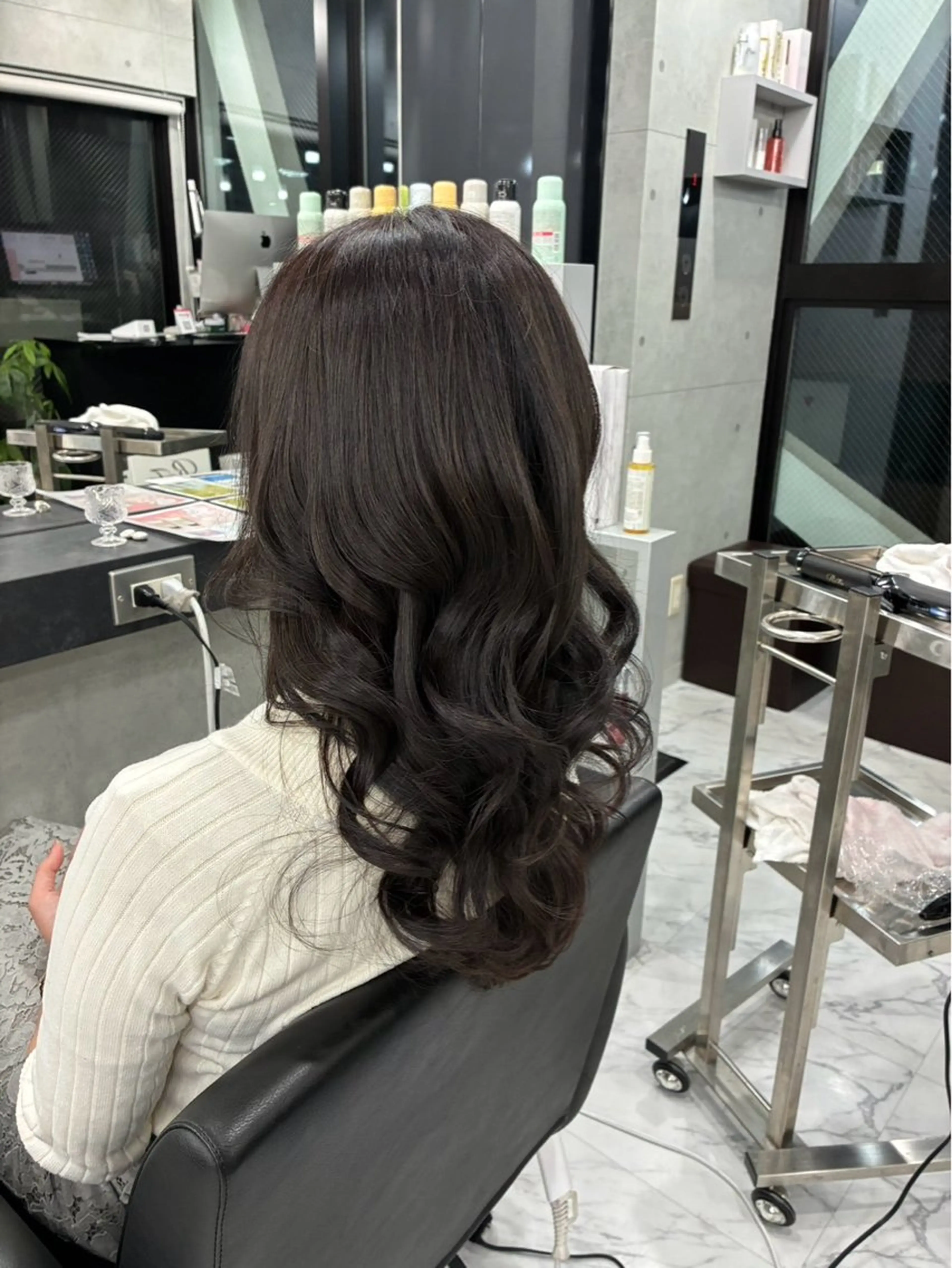 ロング カット ヘアカラー トリートメント Endearing 北澤那未🌟銀座のヘアスタイル