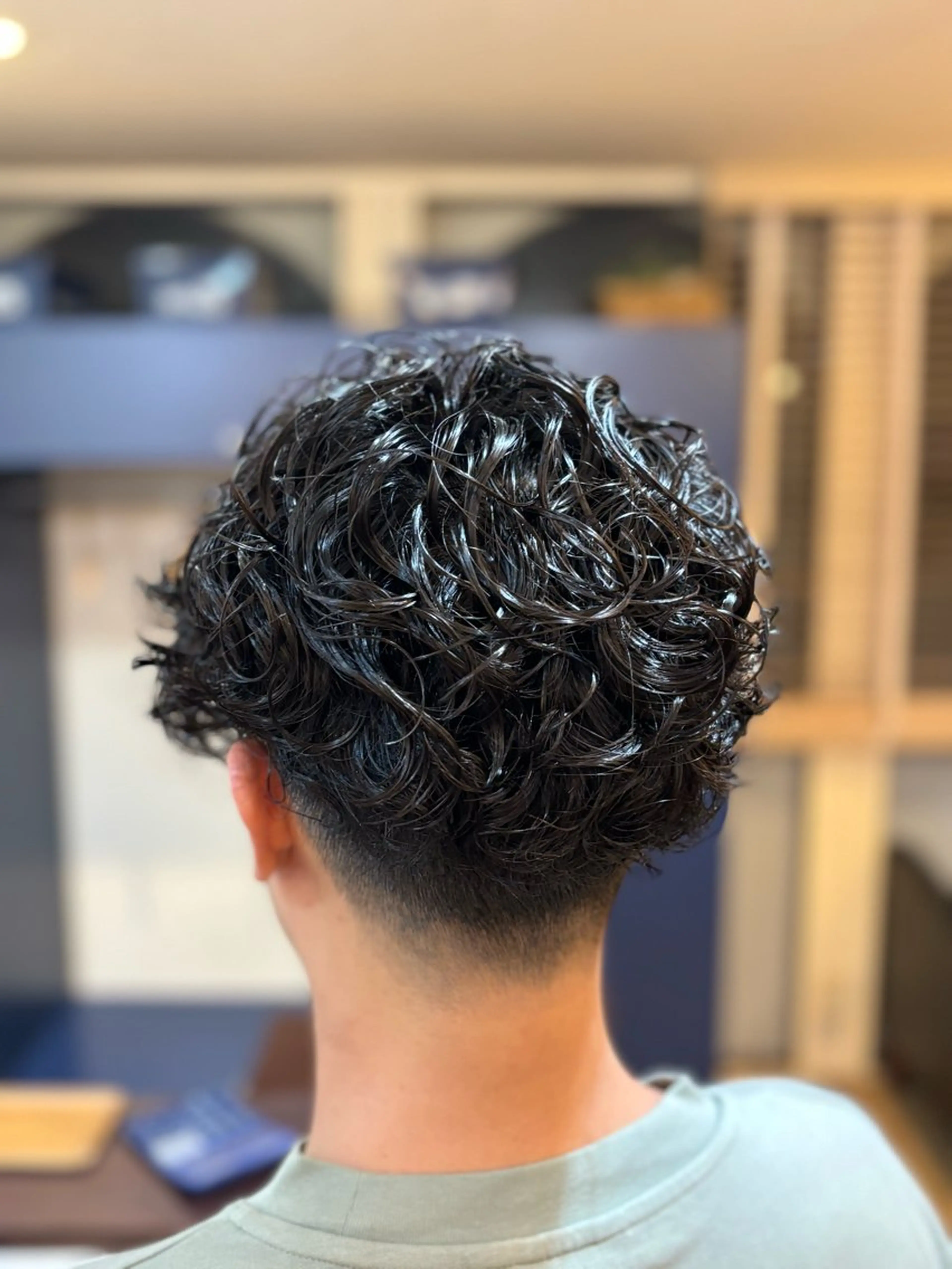 ショート パーマ 永作 真司のヘアスタイル