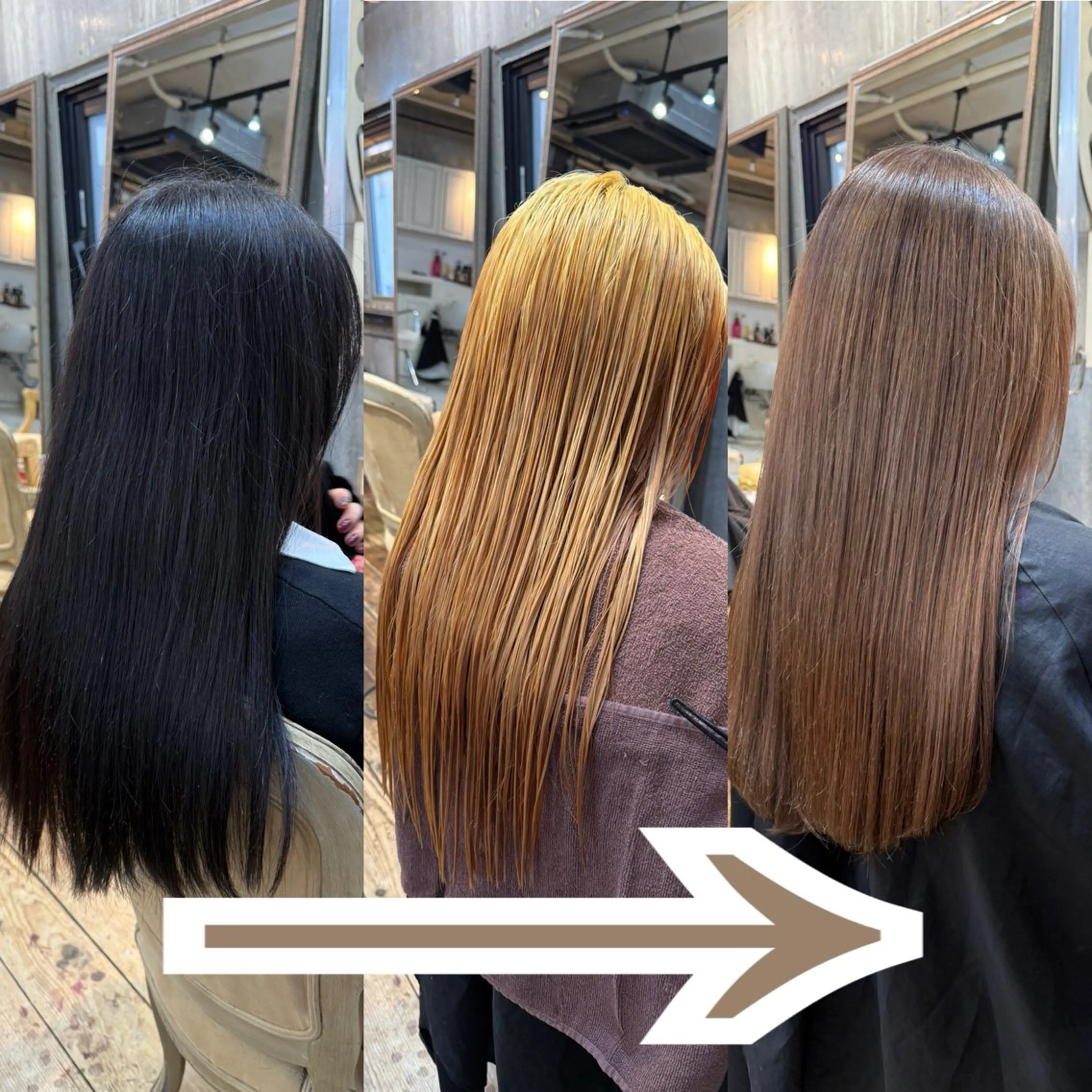 ロング ヘアカラー トリートメント KAWAHARA YUKIのヘアスタイル