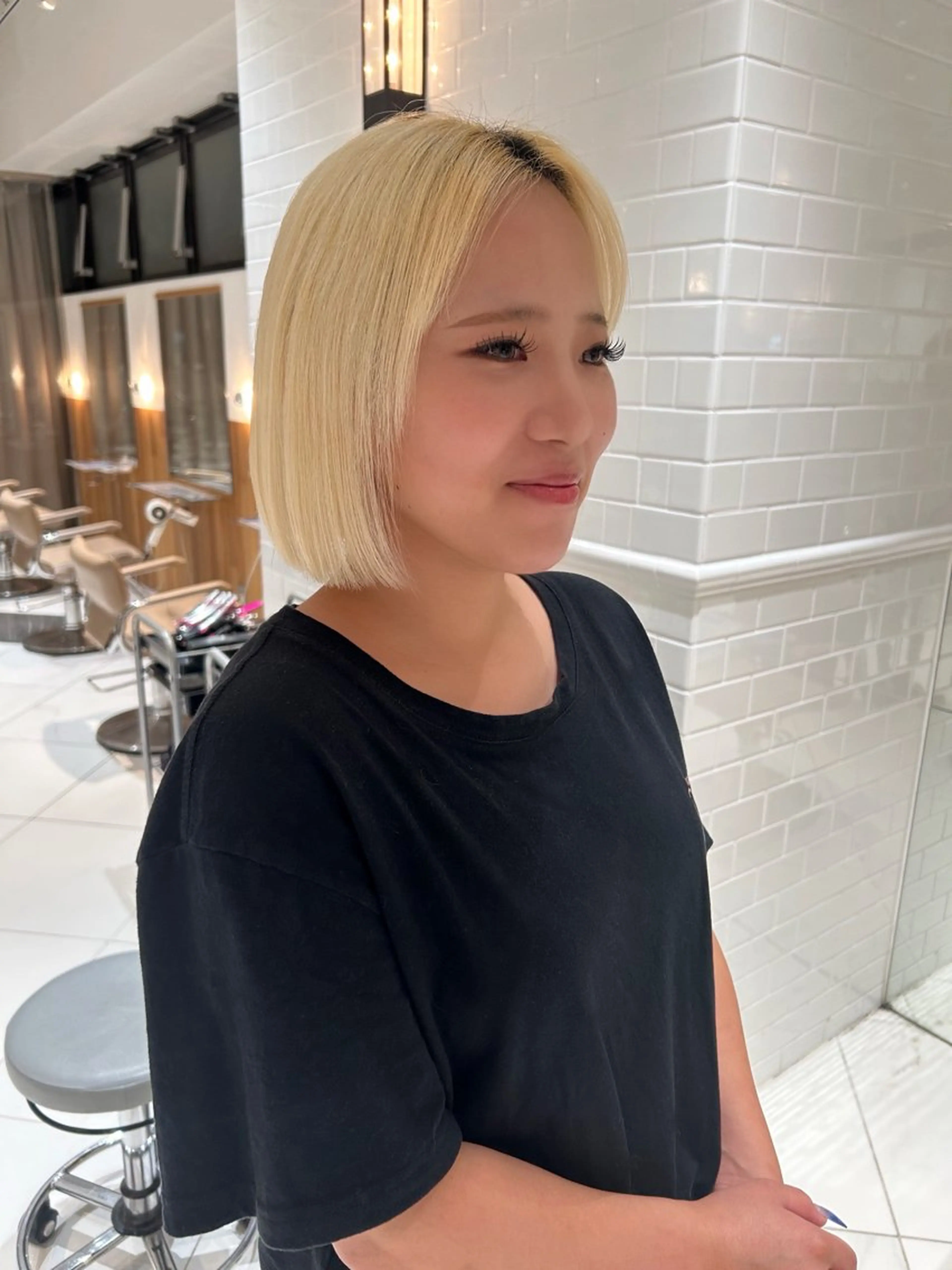 ショート ワンレンボブ ボブ Manaka ☺︎のヘアスタイル