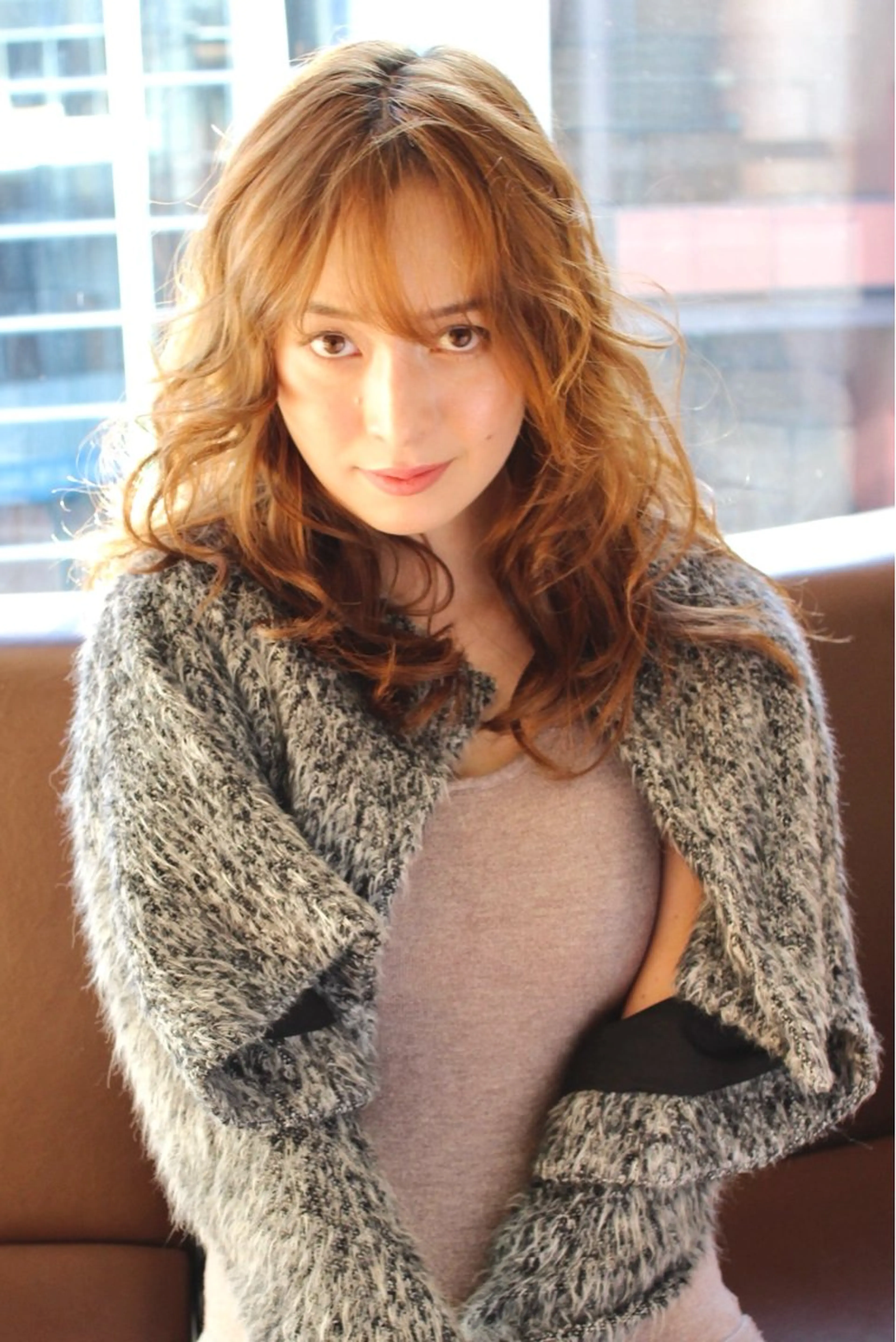 ロング パーマ レイヤーカット カット パーマ 千 田のヘアスタイル