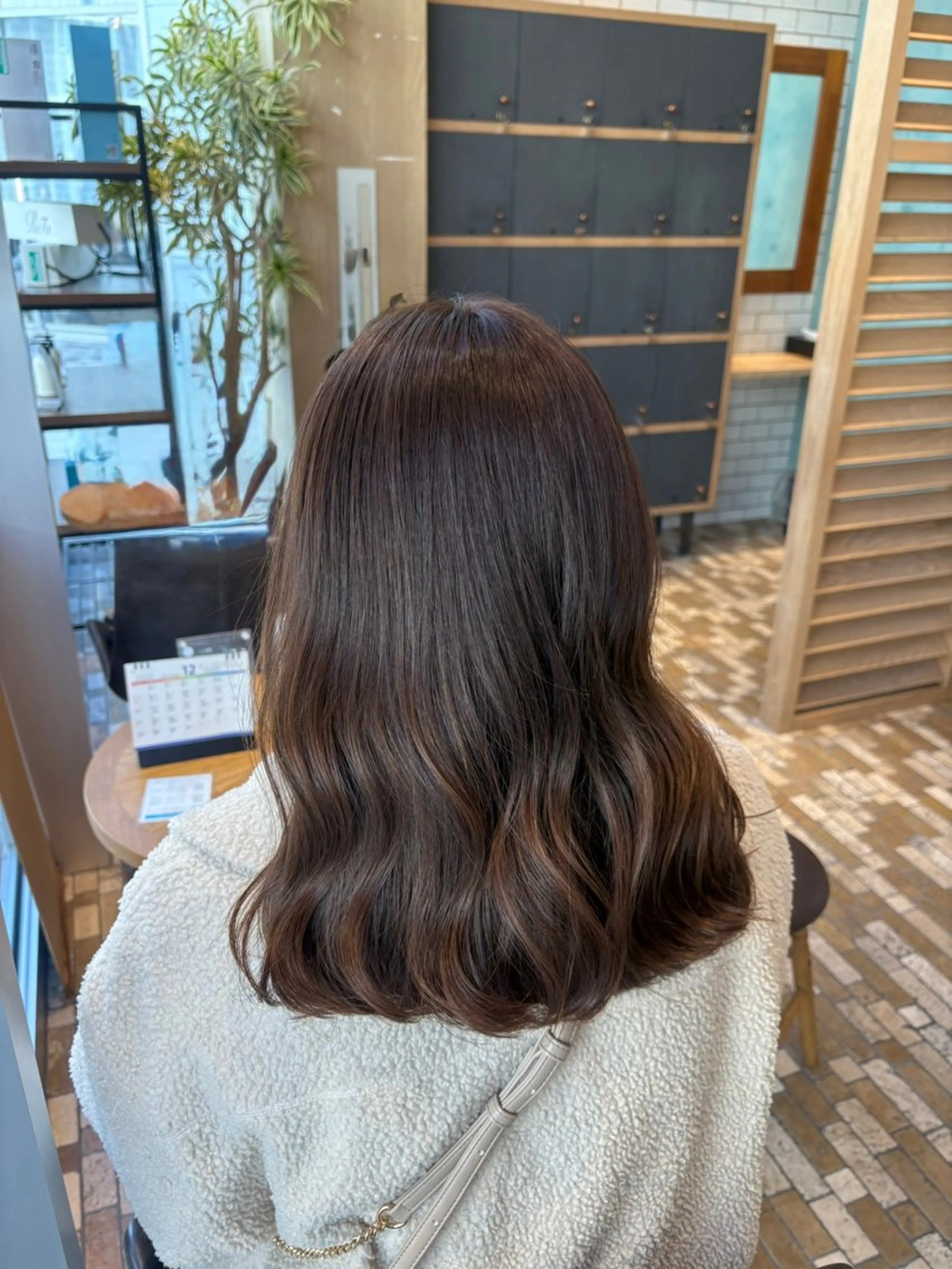 ミディアム カット ヘアカラー ノンダメージカラー/ ボブ/RINのヘアスタイル