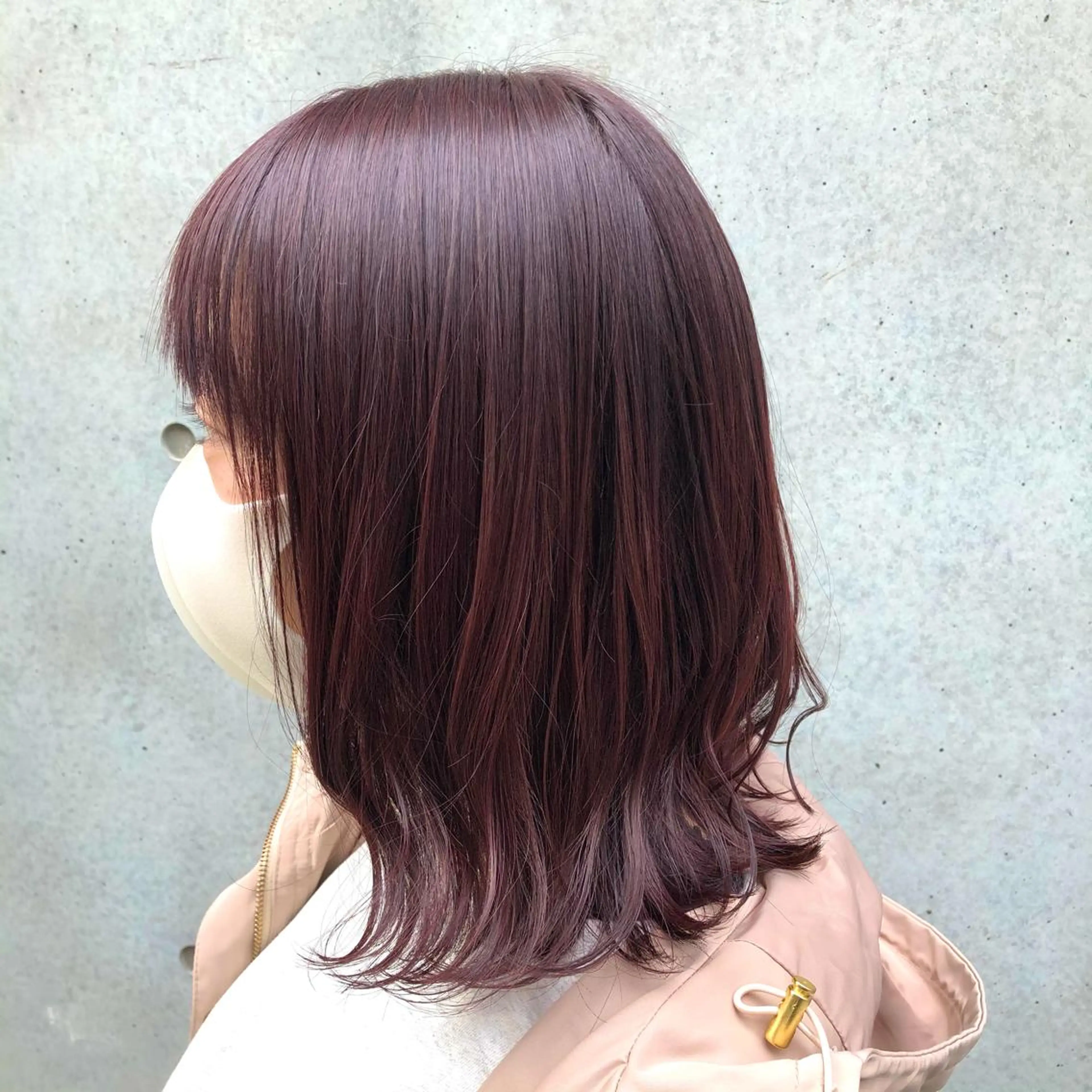 ミディアム カラー ヘアアレンジ ピンクカラー ヘアカラー トリートメント 🤍清楚系 韓国レイヤー🤍拓朗のヘアスタイル