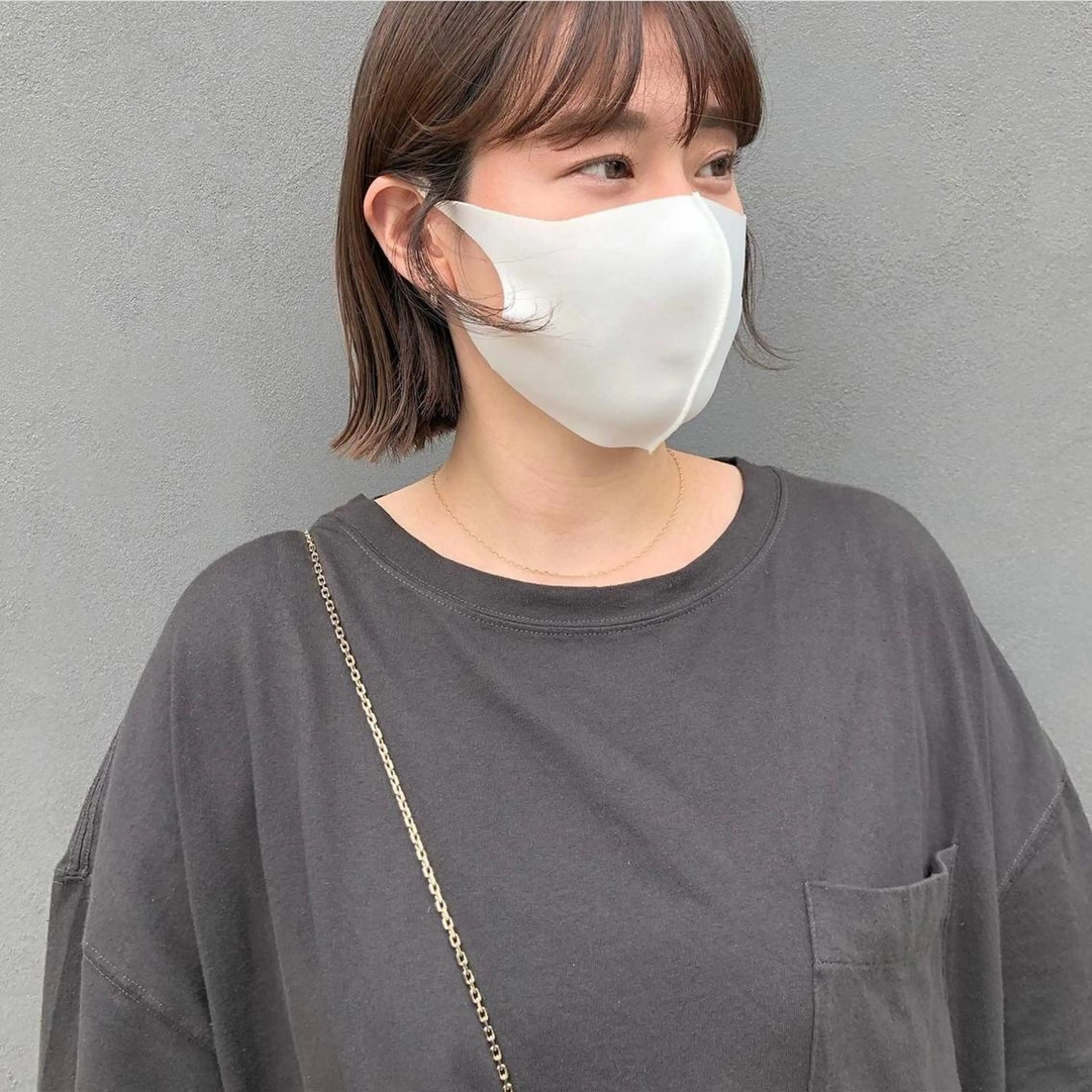 ミディアム ヘアカラー トリートメント SALON WORK STATION所属・ボブ♡柔らかいカラー 實松栞理のヘアスタイル