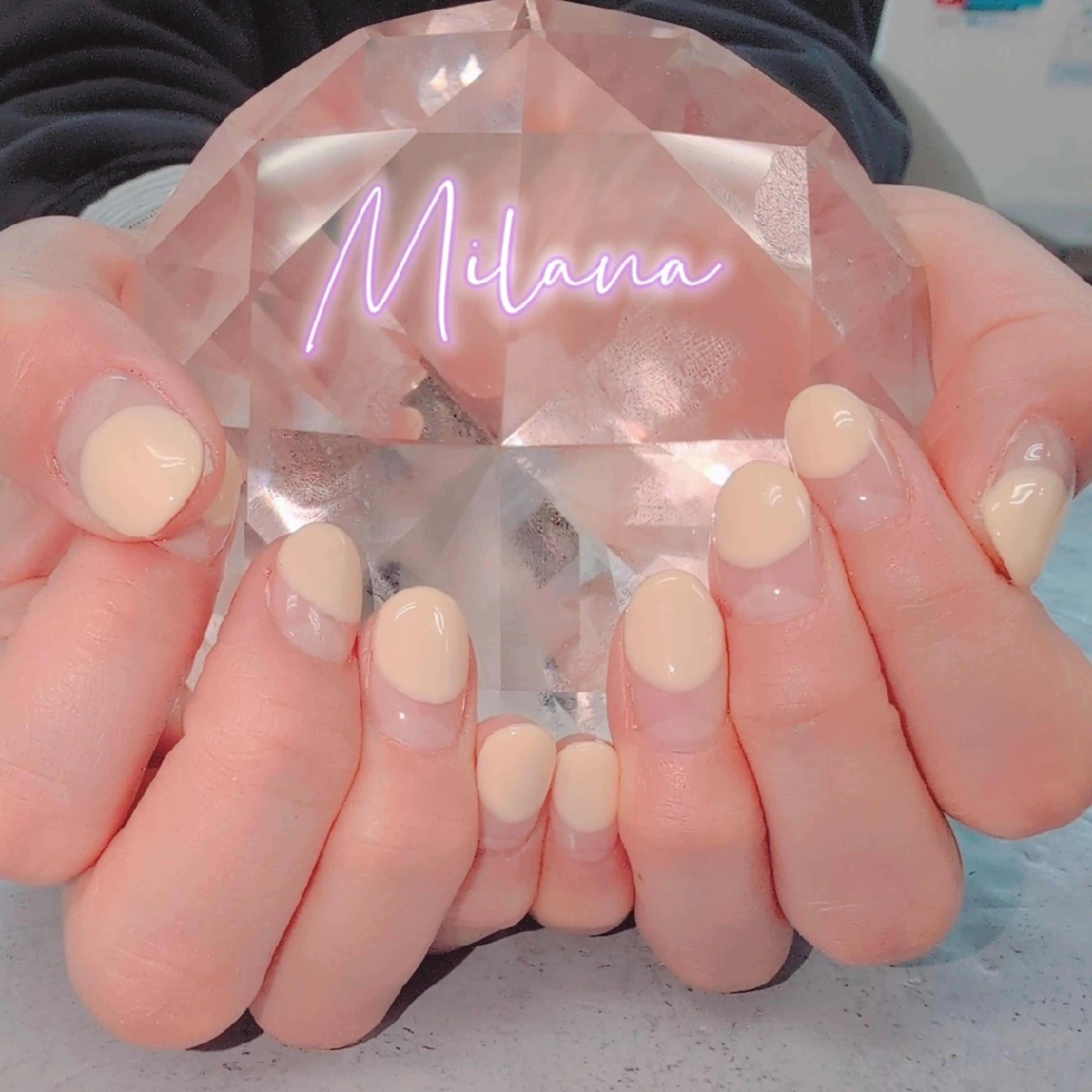 ネイル フレンチネイル ハンドネイル Milana 川瀬のネイルデザイン
