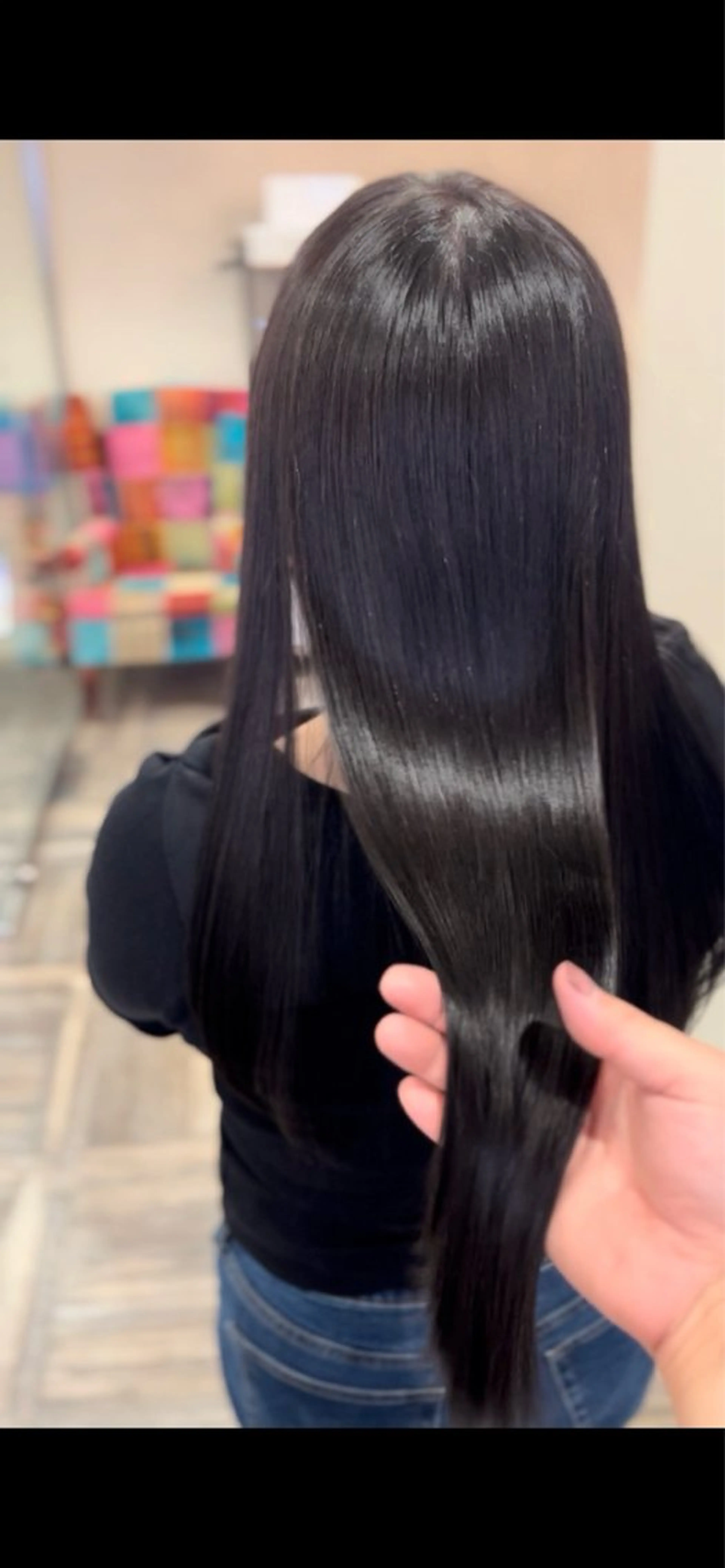 ロング 【大名】縮毛矯正特化 履歴が複雑ok／金城のヘアスタイル