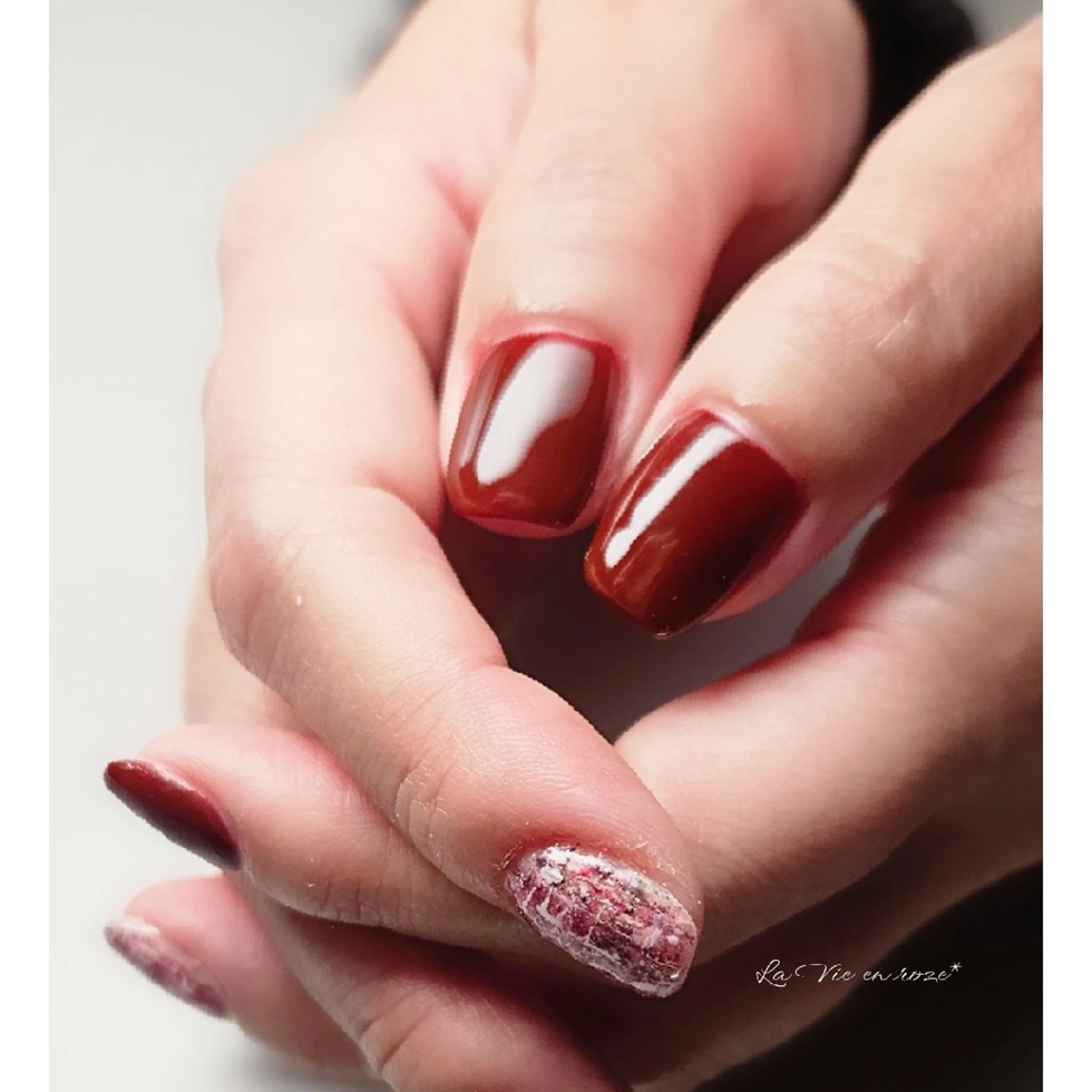 ネイル ラヴィアン ローズのネイルデザイン