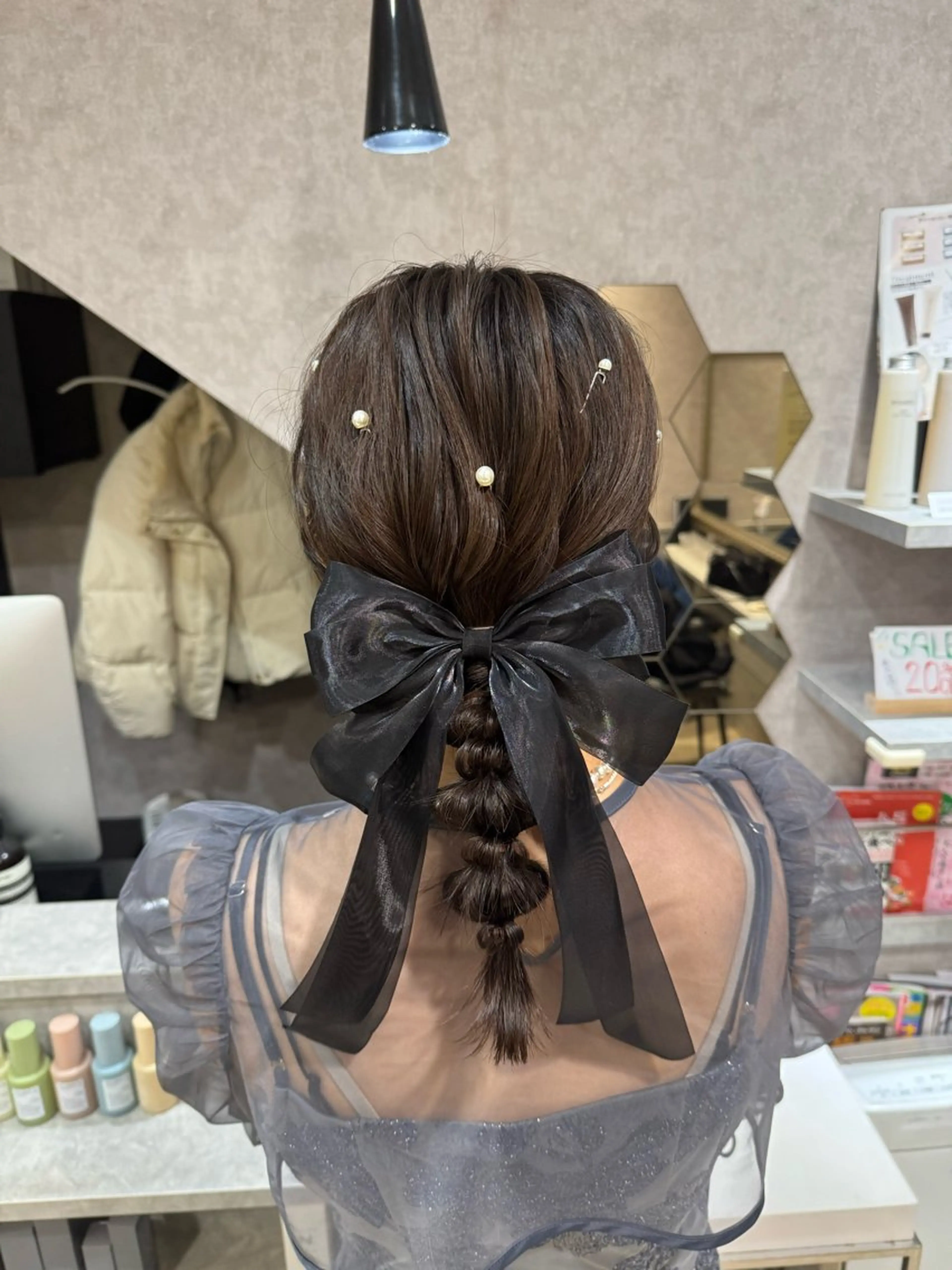 ヘアアレンジ ヘアセット Rio/ヘアセット/ ハイトーンカラーのヘアスタイル