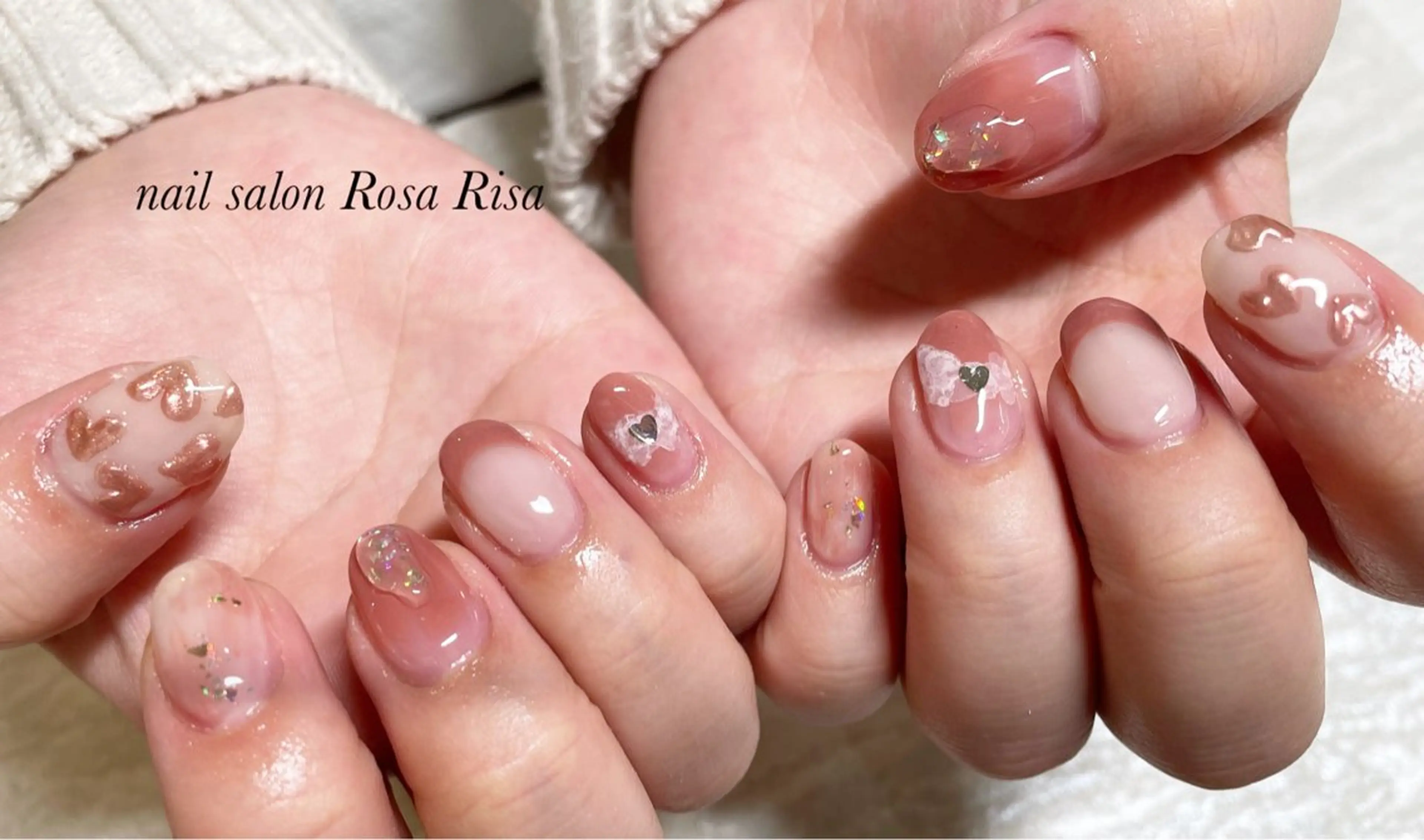 ネイル ピンク ネイルスタジオ シェイクユアハンズのネイルデザイン