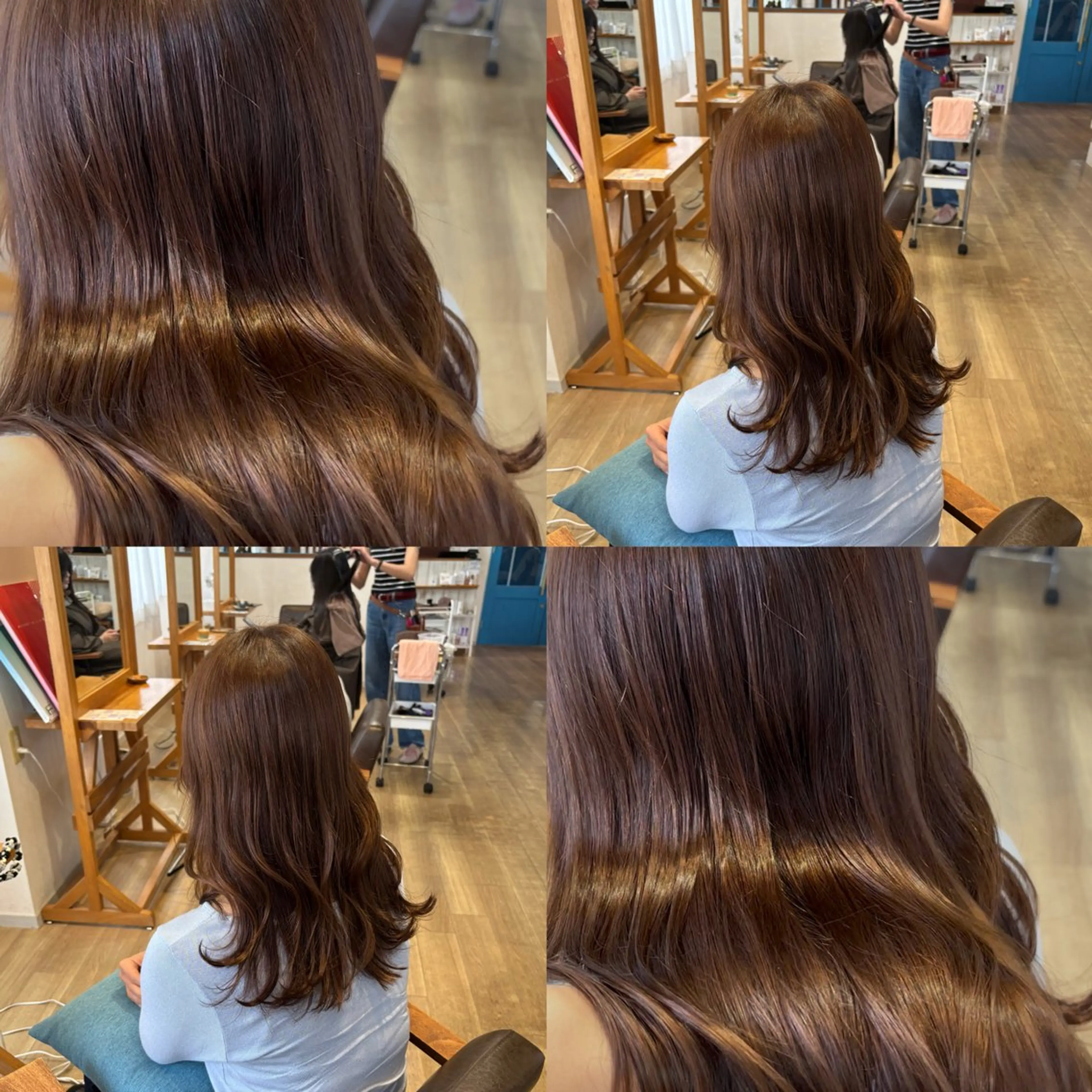 ロング カラー ベージュカラー ブラウンカラー ヘアカラー トリートメント RINNO🌷艶髪/ 艶カラー/縮毛矯正のヘアスタイル