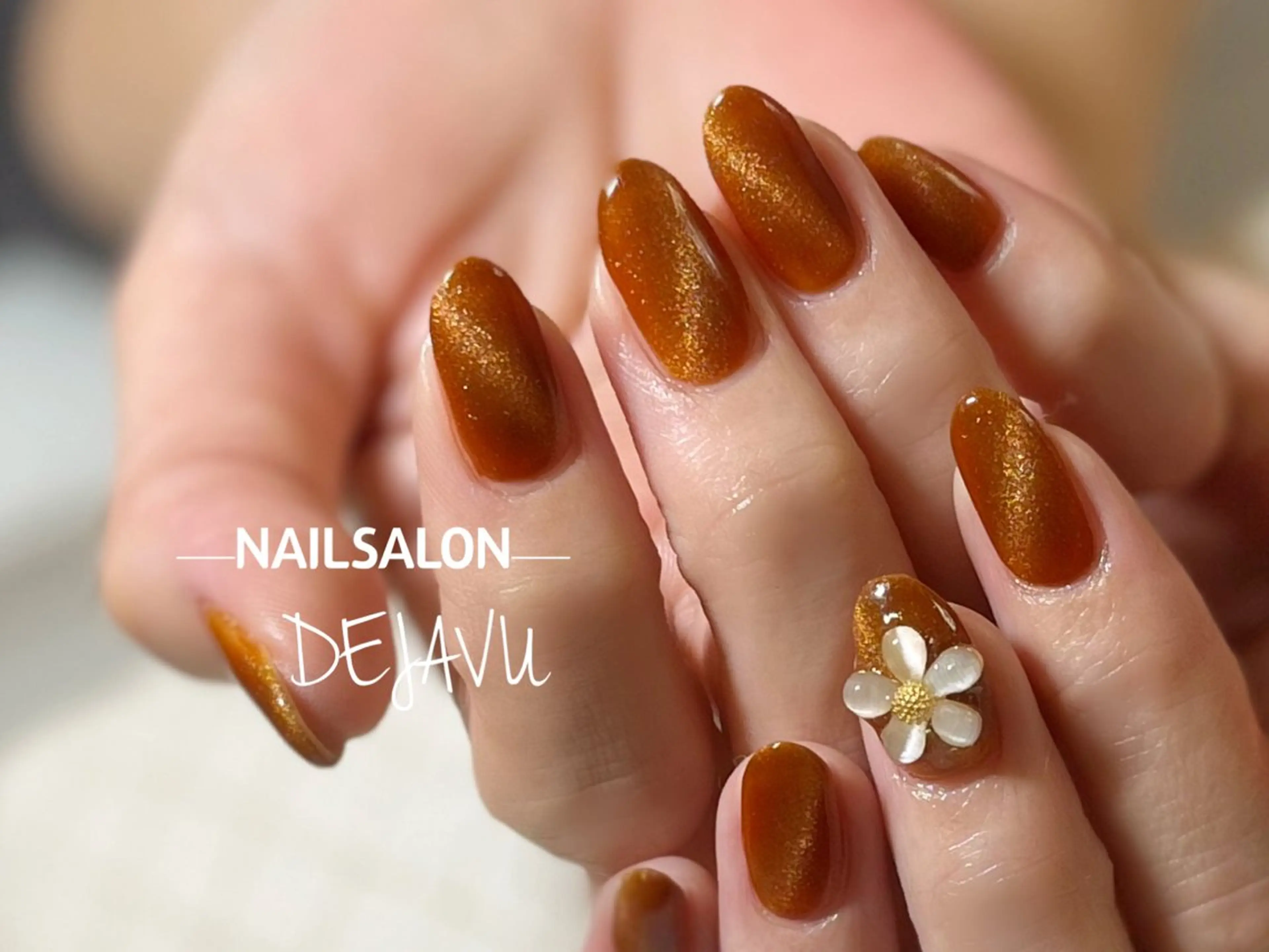 ネイル ブラウン ハンドネイル Dejavu所属・Nail salon Dejavu 🌿のネイルデザイン