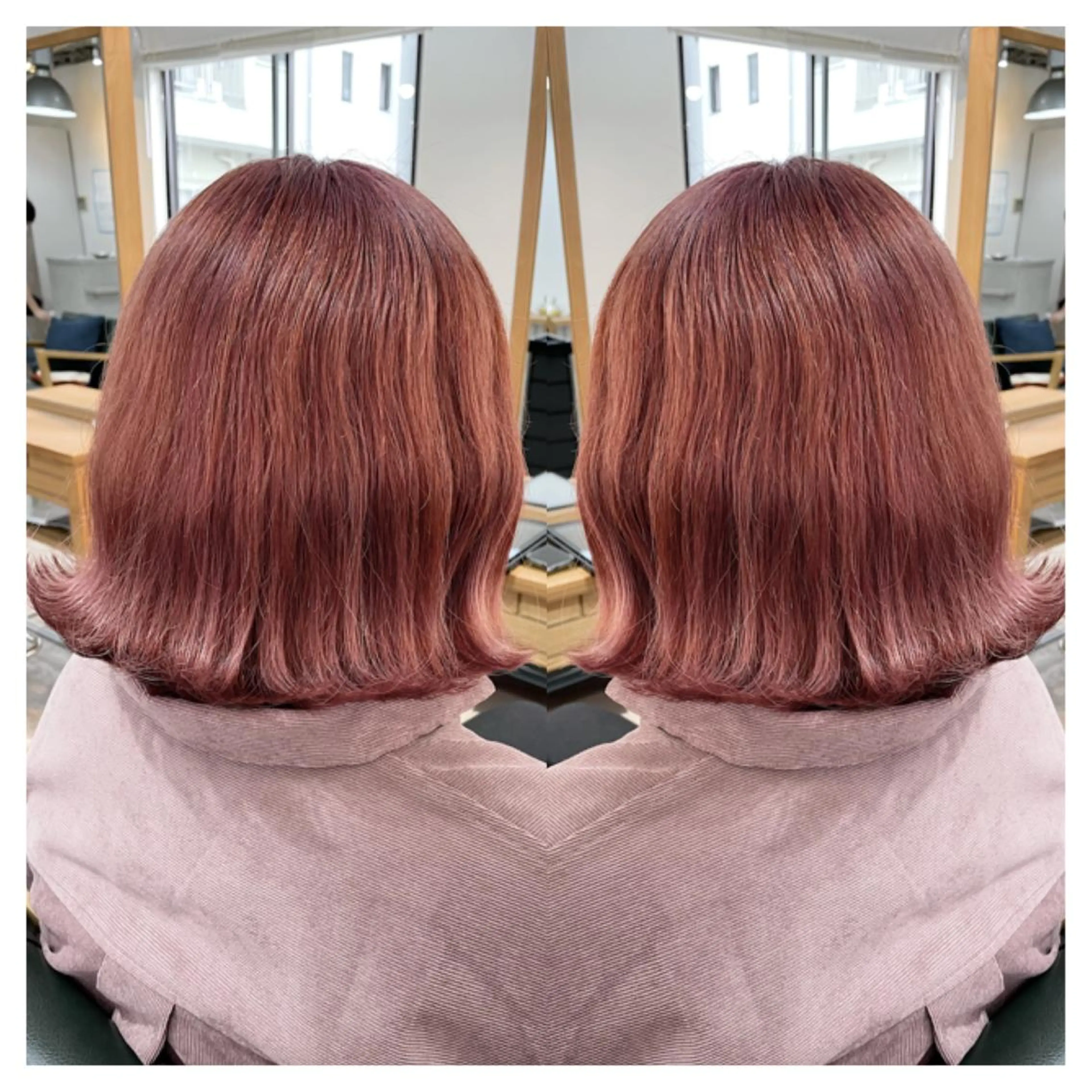 ミディアム カラー カット ヘアカラー トリートメント 村山 茉衣のヘアスタイル