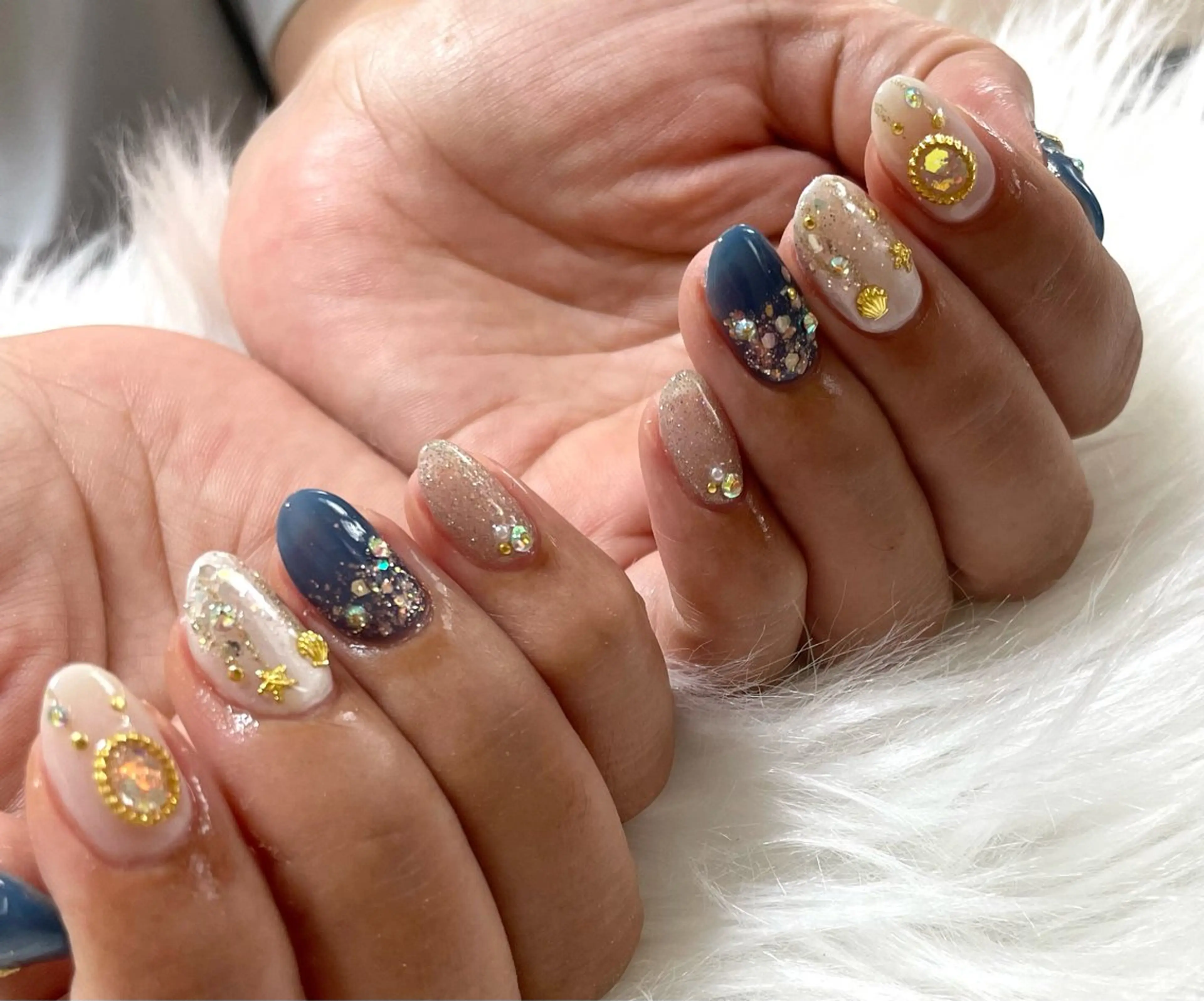 ネイル ハンドネイル nail salon HIRUKANAのネイルデザイン