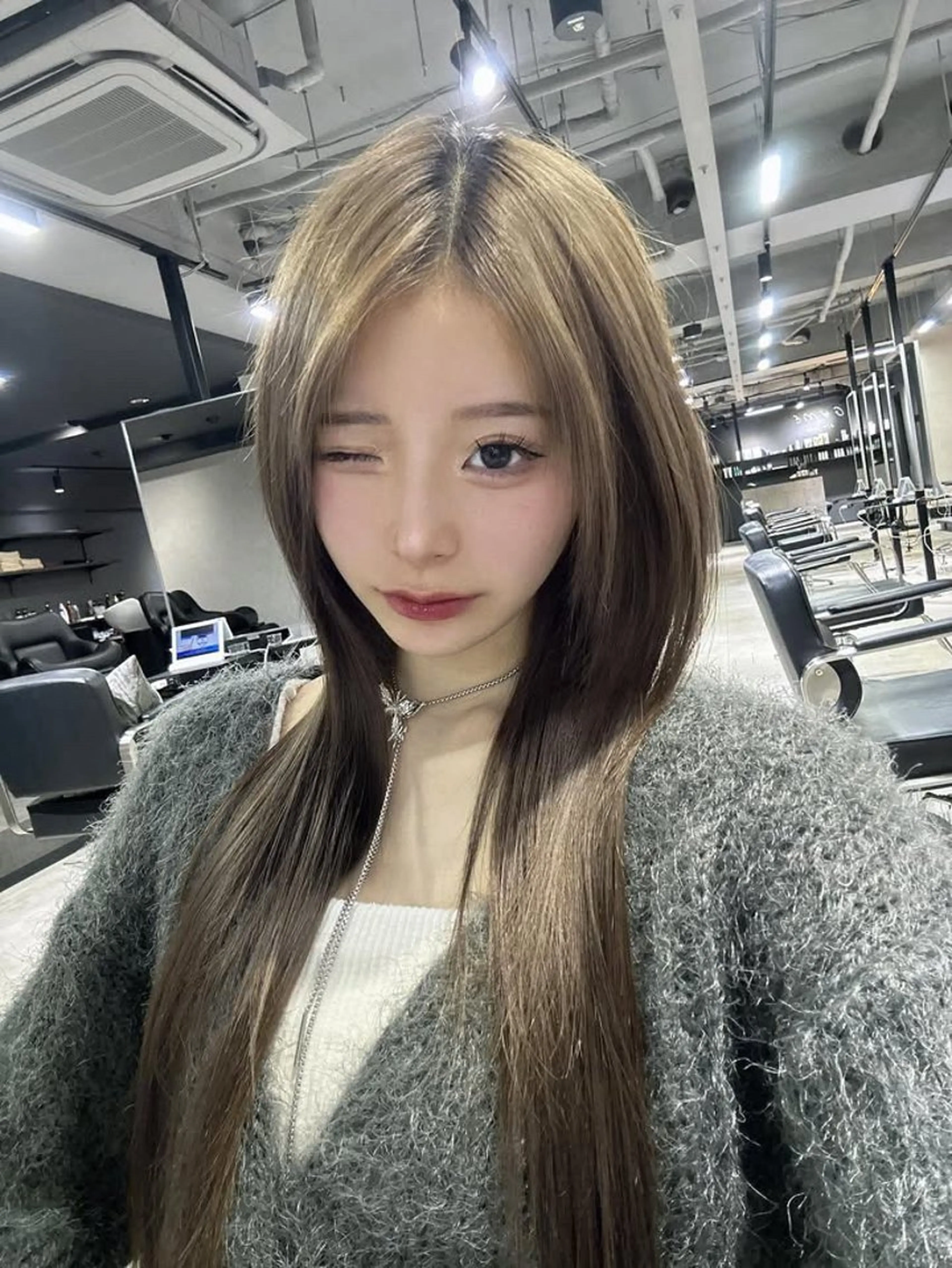 🇨🇳【髪質改善menu】💎ワンホンカット+髪質改善ストレート+TOKIOトリートメント『しっとりコース🫧』の写真