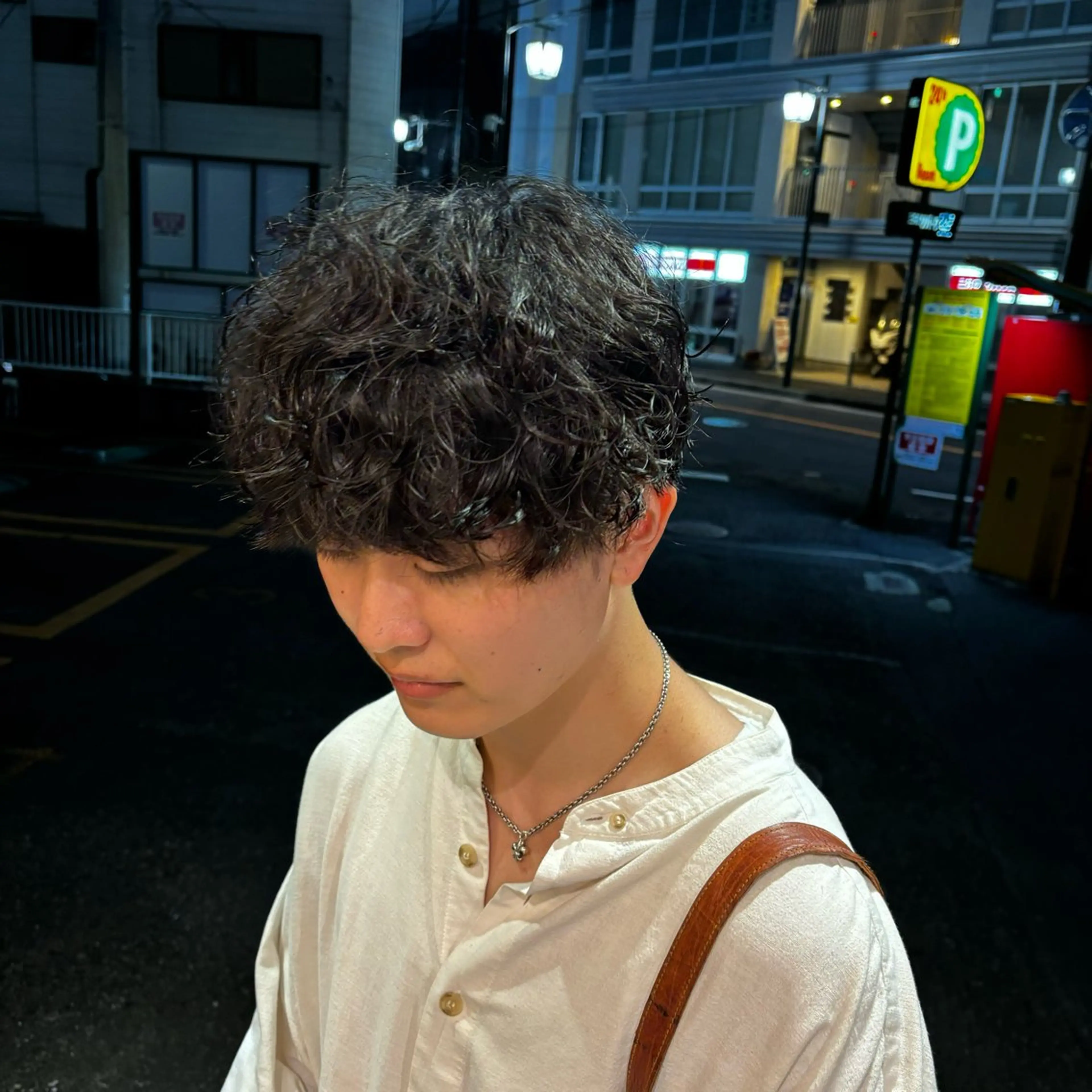 ショート カット パーマ 🎀ハイトーン/ 艶カラー/夕月🎀のヘアスタイル