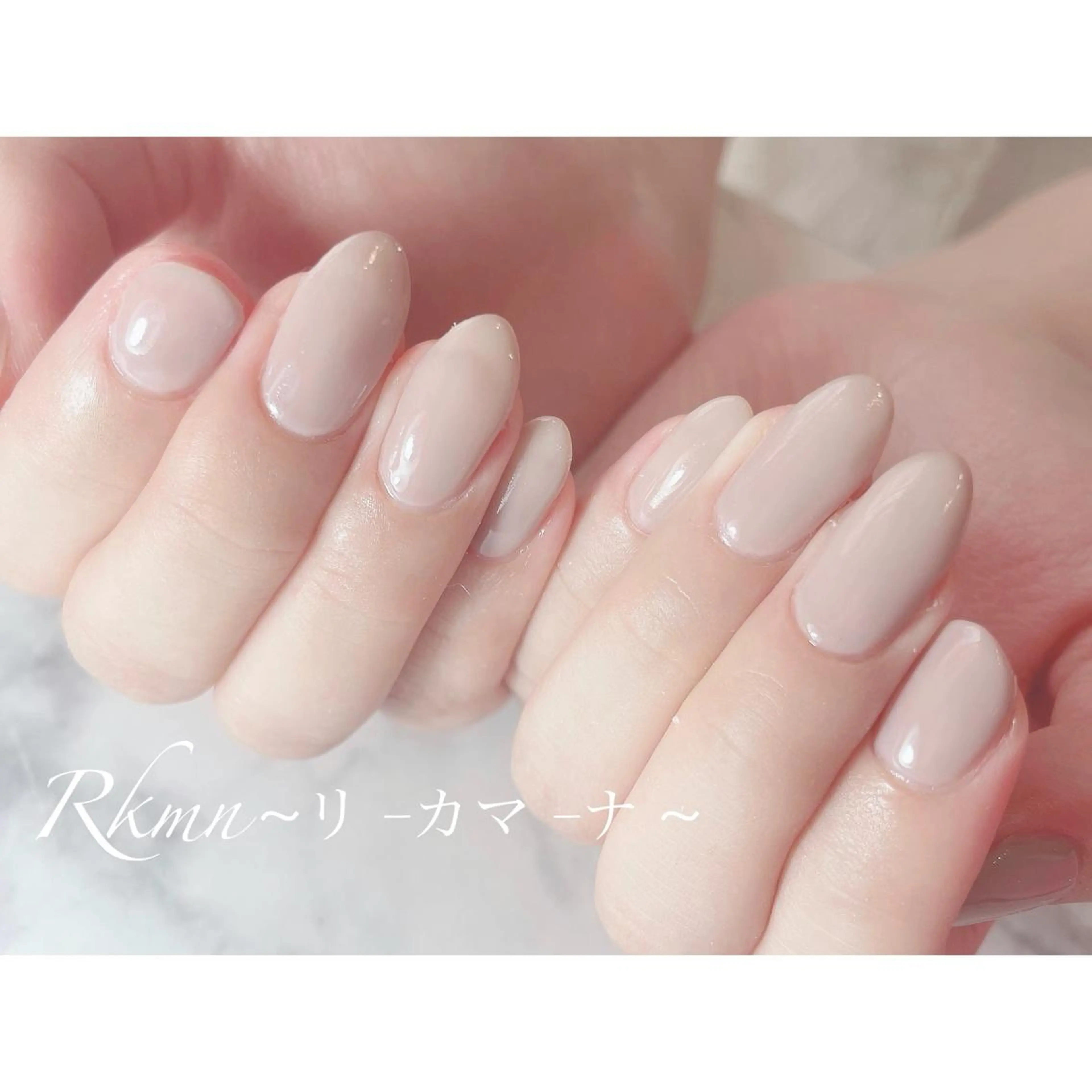 ネイル アートネイル ワンカラーネイル シンプルネイル 春ネイル ハンドネイル フットネイル ハンドケア Rkmn ~リ-カマ-ナ~のネイルデザイン