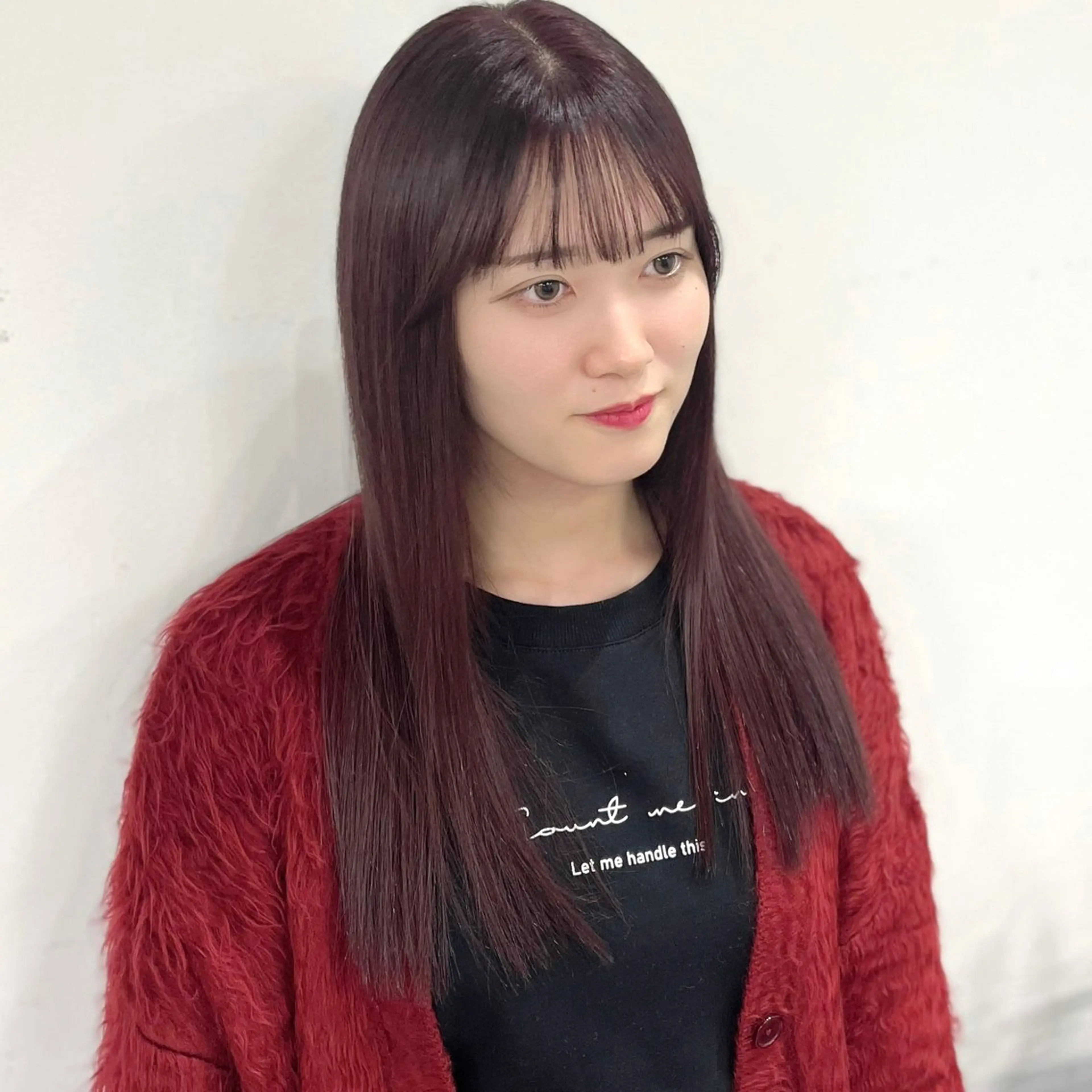 セミロング 無料カットモデル ユナのヘアスタイル