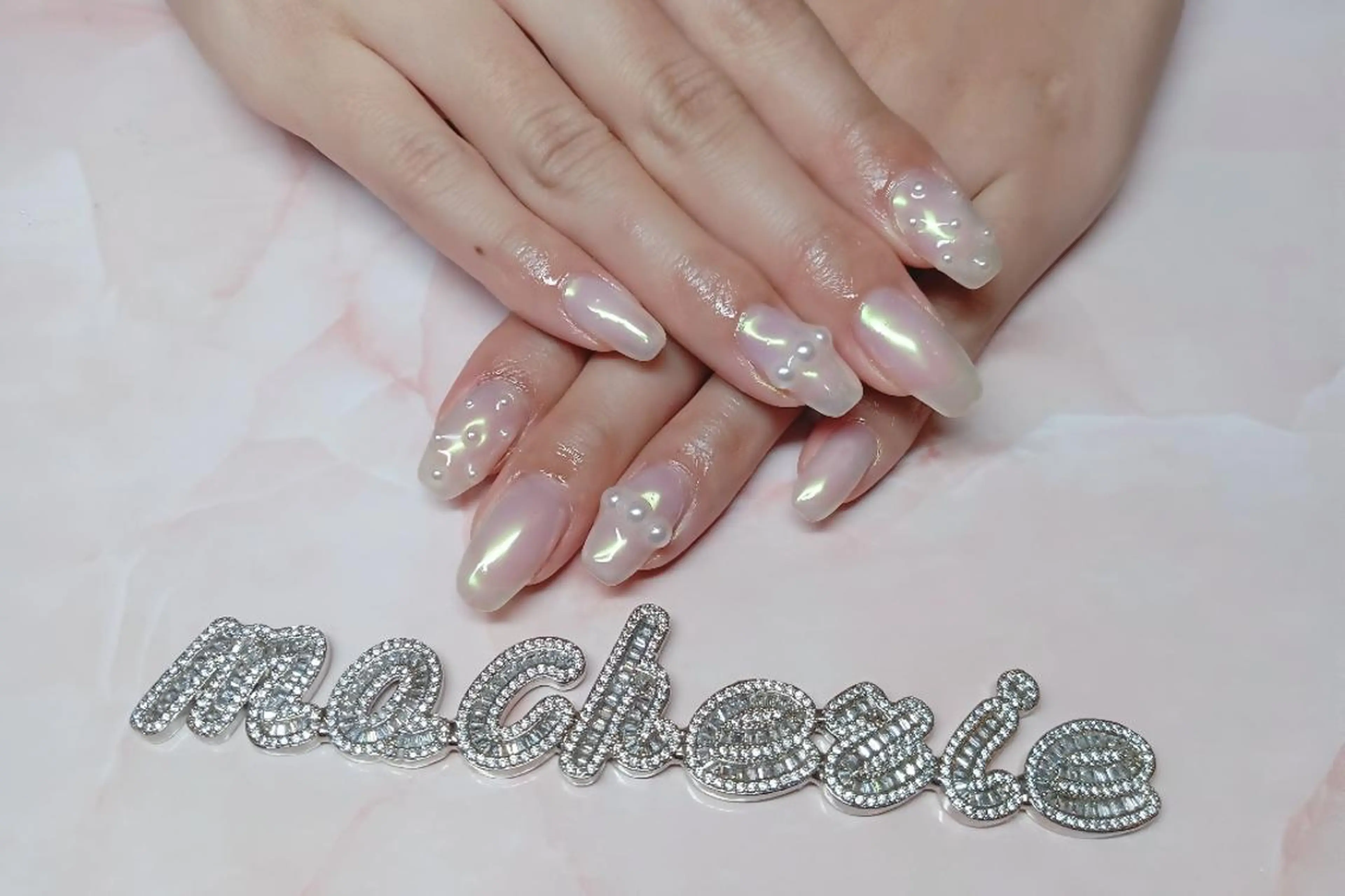 ネイル オーロラネイル ハンドネイル Nail Salon macherieのネイルデザイン