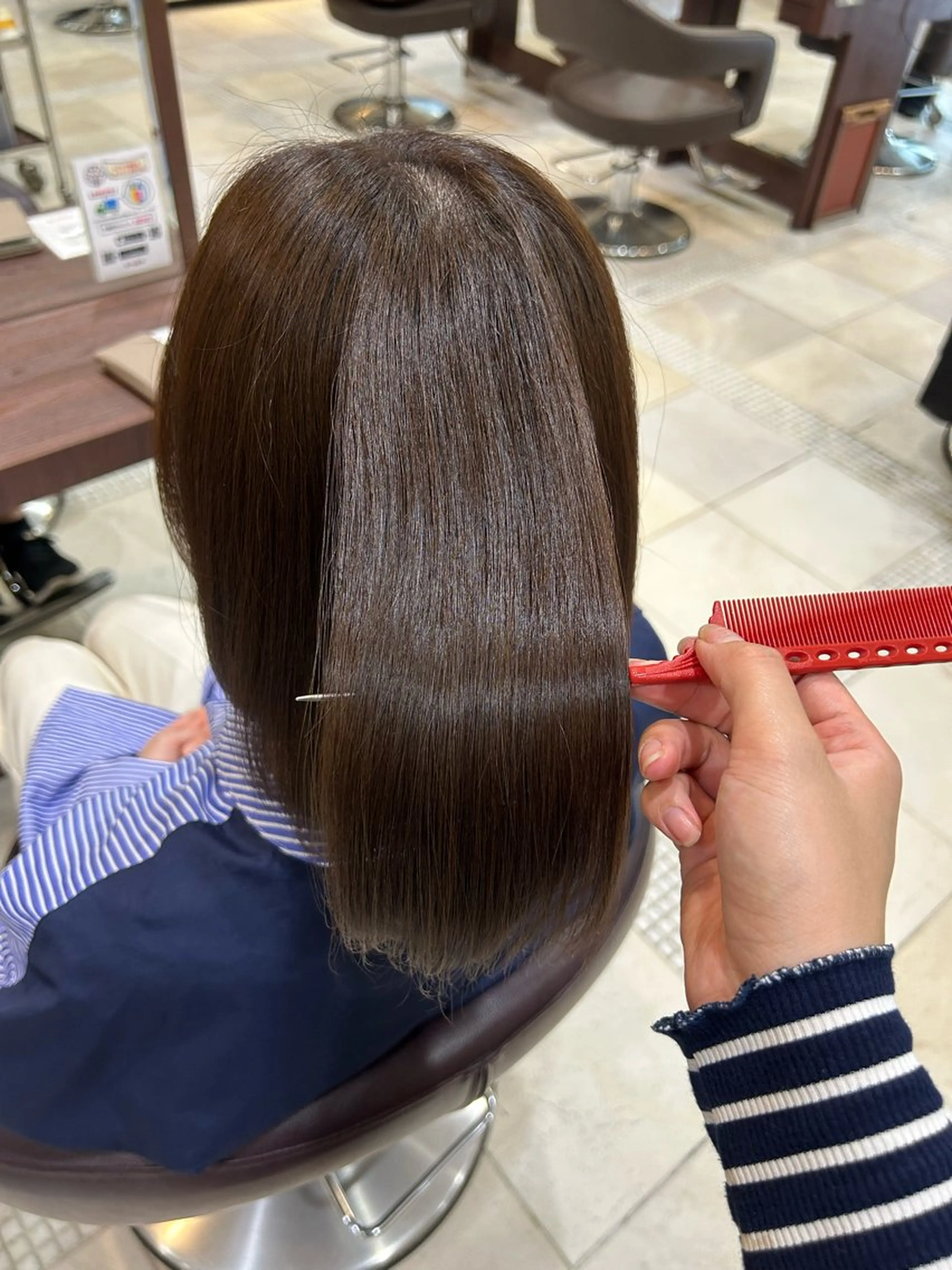 ミディアム トリートメント トリートメント 築花 マリエル絵里のヘアスタイル