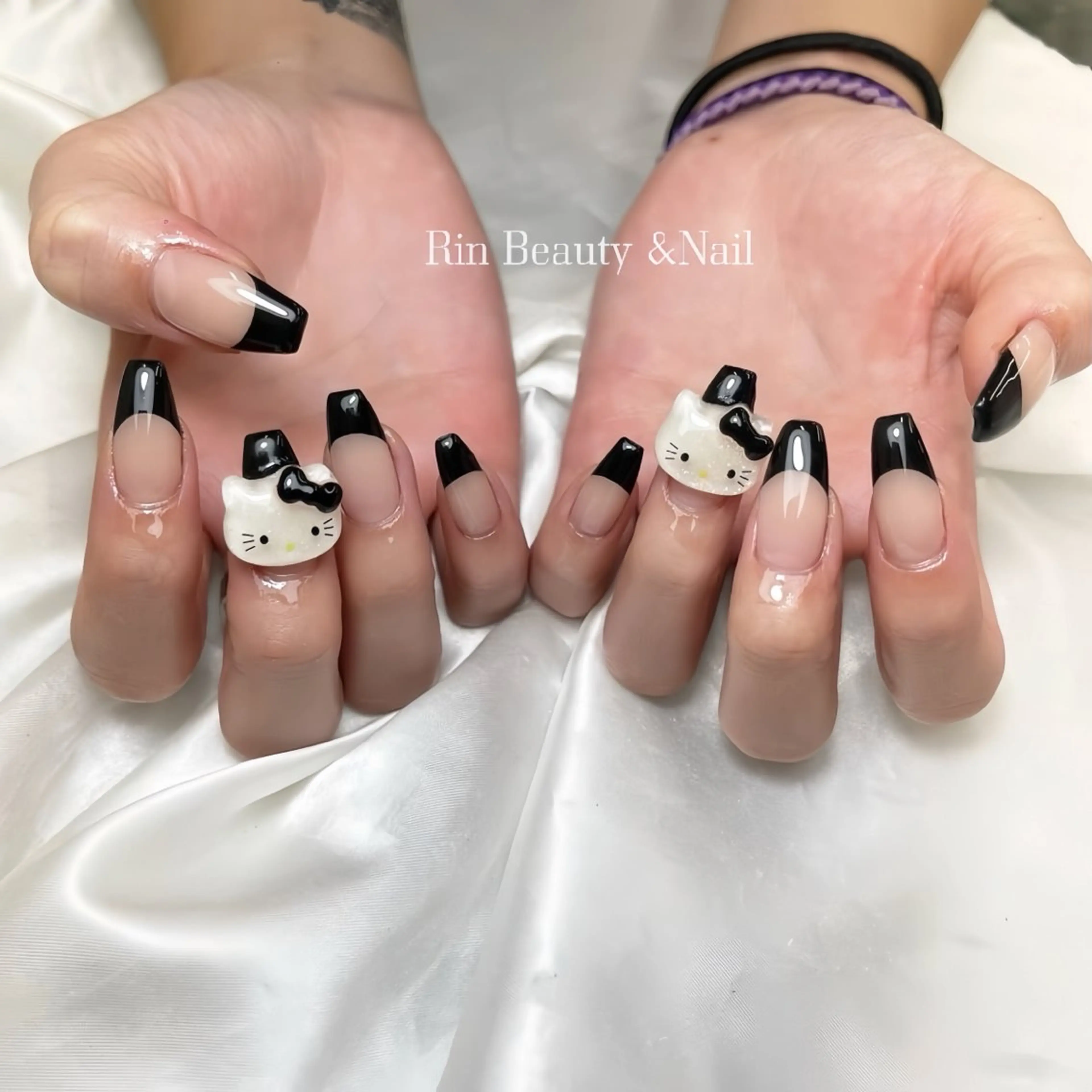 ネイル アートネイル フレンチネイル ジェルネイル 韓国ネイル ミラーネイル Rin Nail 新大久保店のネイルデザイン