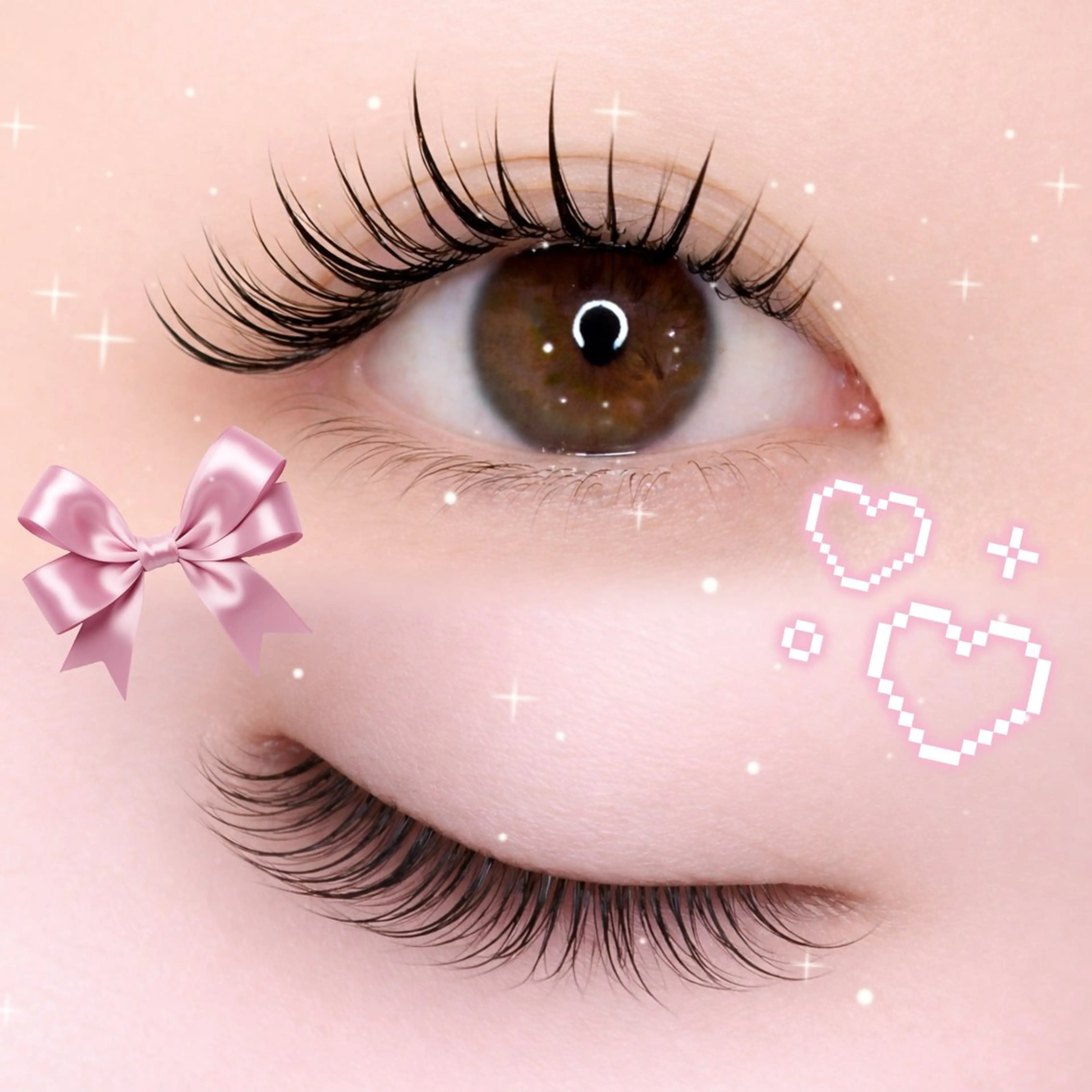 マツエク・マツパ ワンホンマツエク HINAKO 束感 🎀韓国風マツエクのマツエク・マツパデザイン