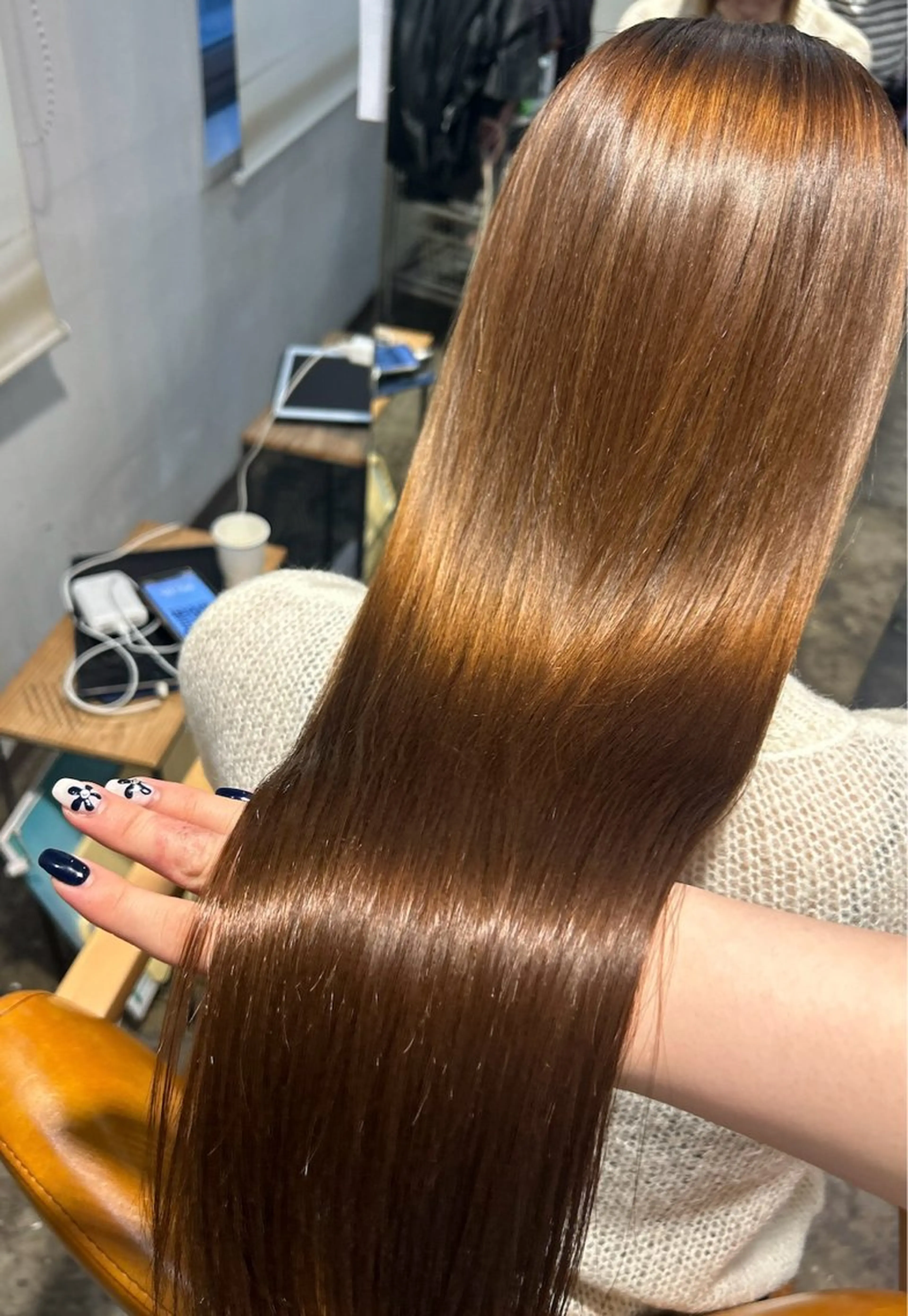 ロング トリートメント 縮毛矯正 艶髪/レイヤー 🦋MIYUUのヘアスタイル