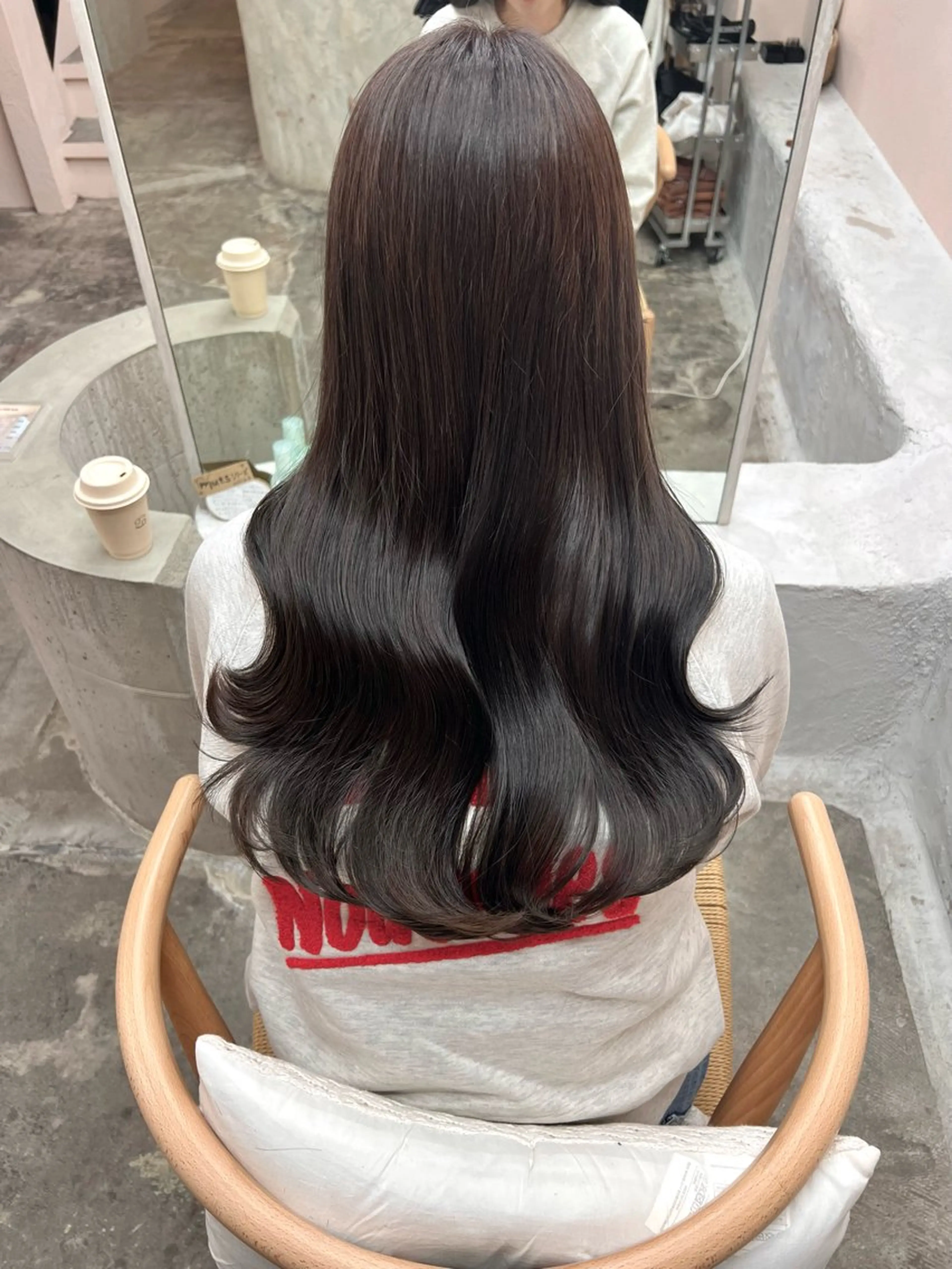 ロング カラー 透明感カラー トリートメント カット ヘアカラー トリートメント 透明感，髪質改善の プロ☝🏻前田俊樹✨のヘアスタイル