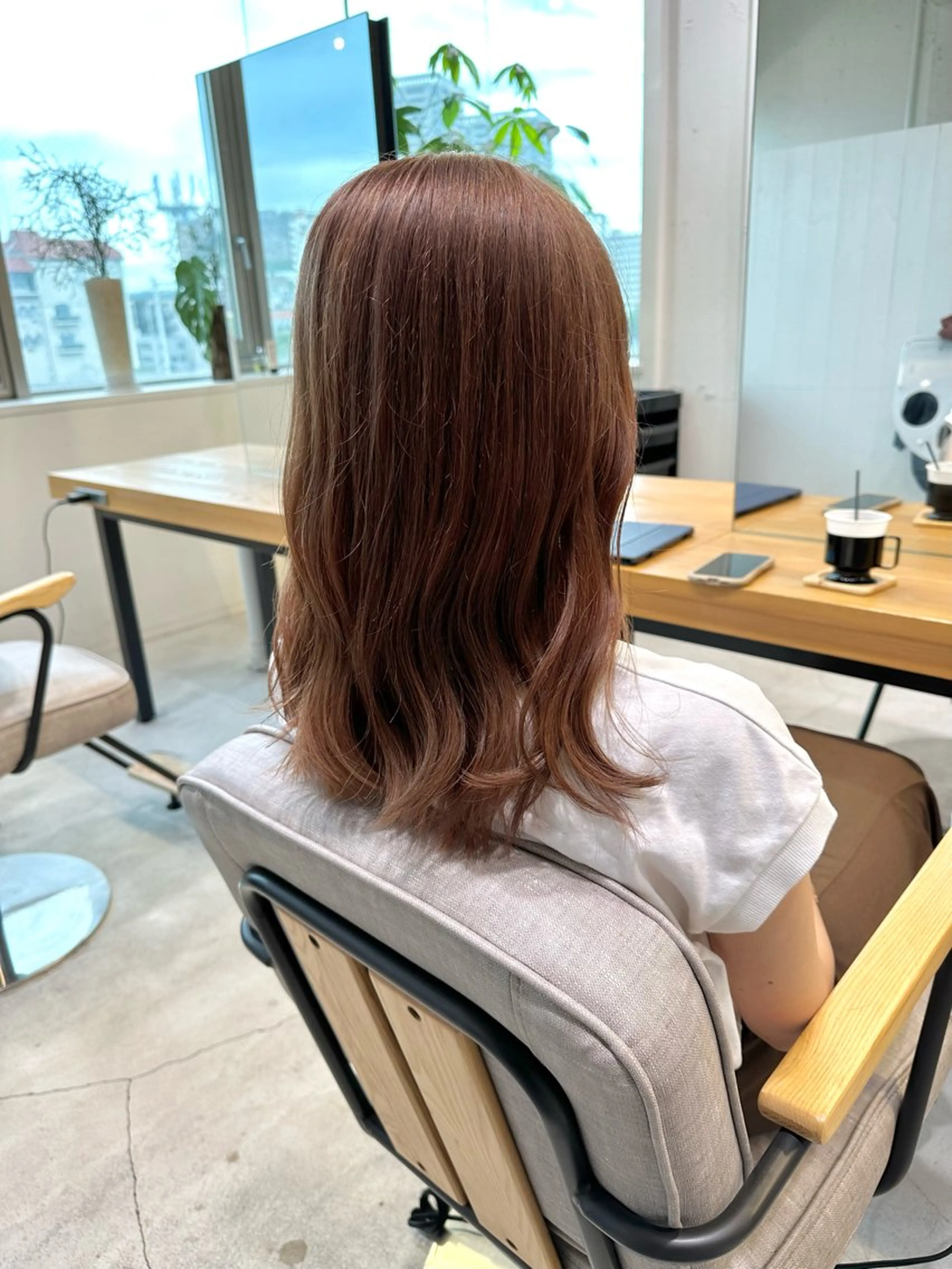 セミロング カット ヘアカラー トリートメント 上野湧太 髪質改善/艶カラーのヘアスタイル