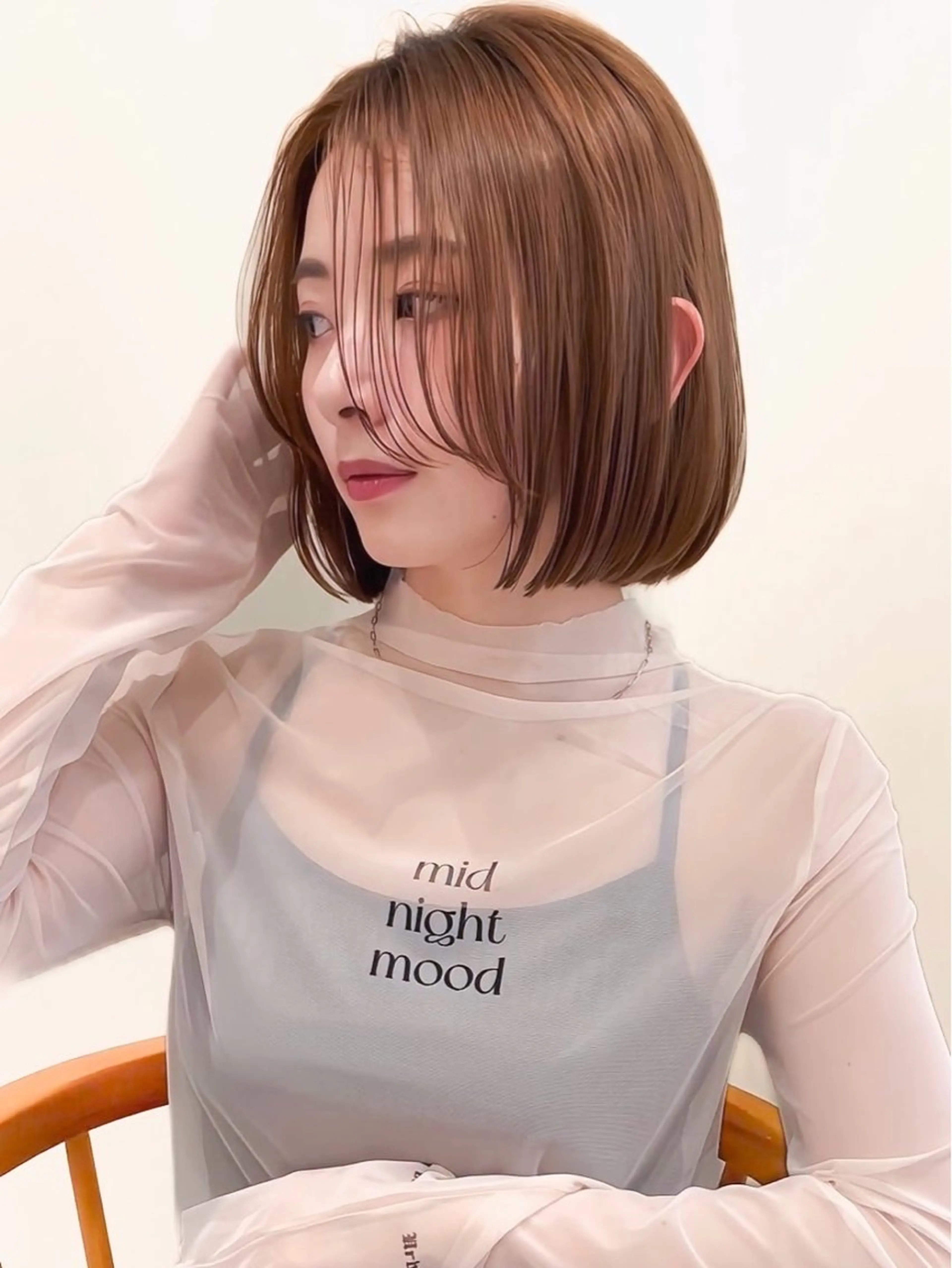 ショート カラー ブラウンカラー 小顔ボブ jilblanカホのヘアスタイル