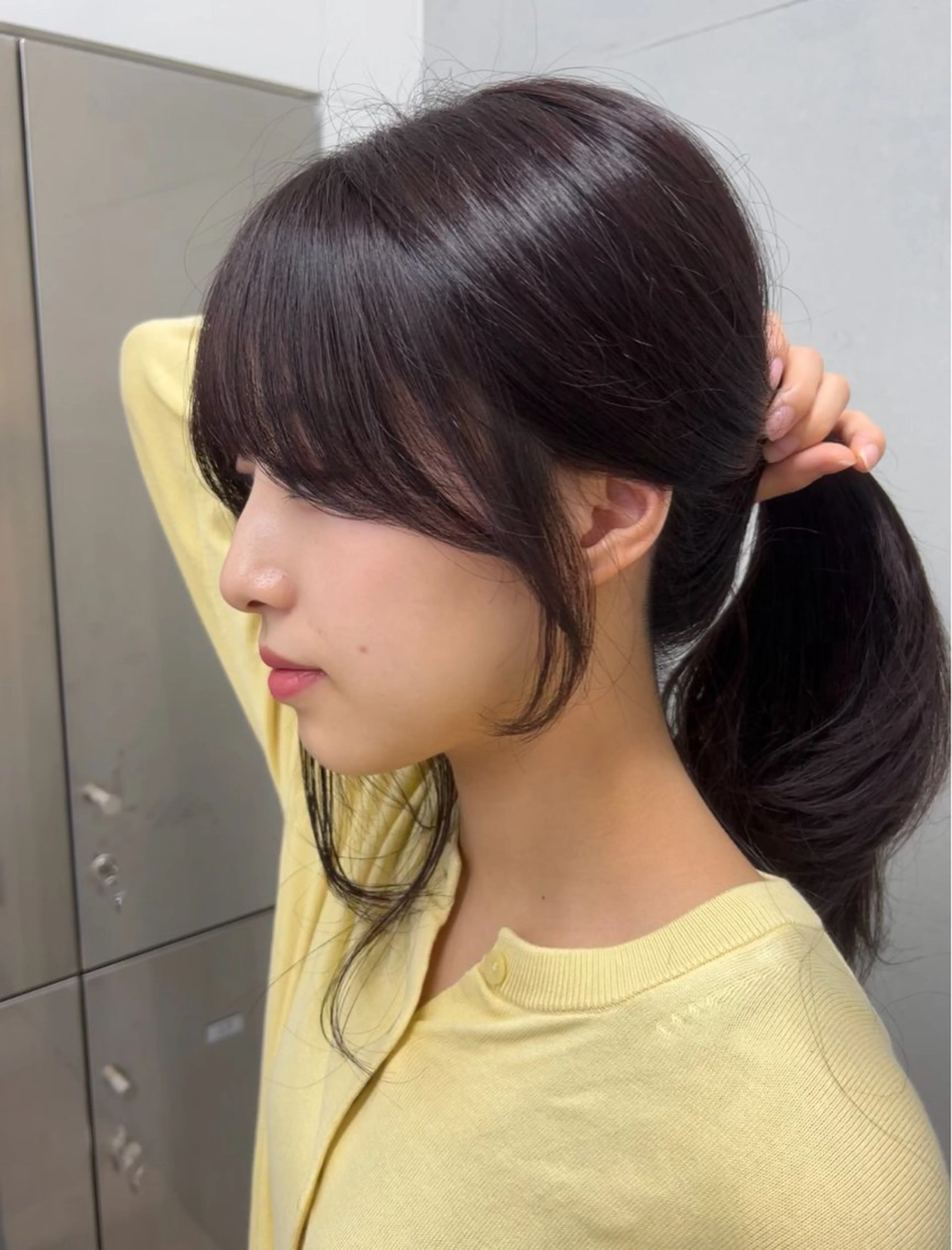 ミディアム 吉田 夢のヘアスタイル
