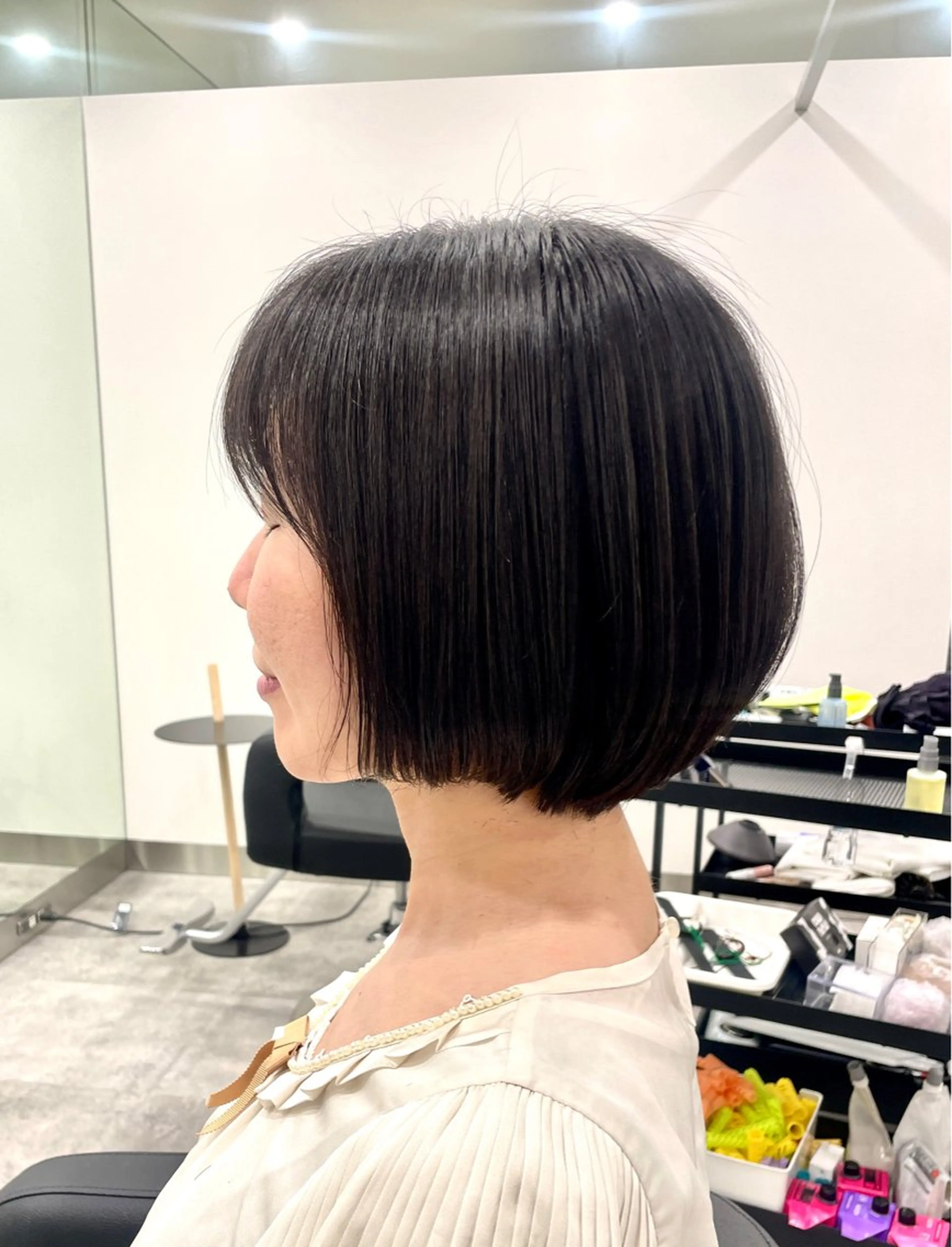 ショート カラー ヘアアレンジ ブリーチ ケアブリーチ ボブ 韓国風ヘア レイヤーカット 💝似合わせカット& カラーUruna💝のヘアスタイル