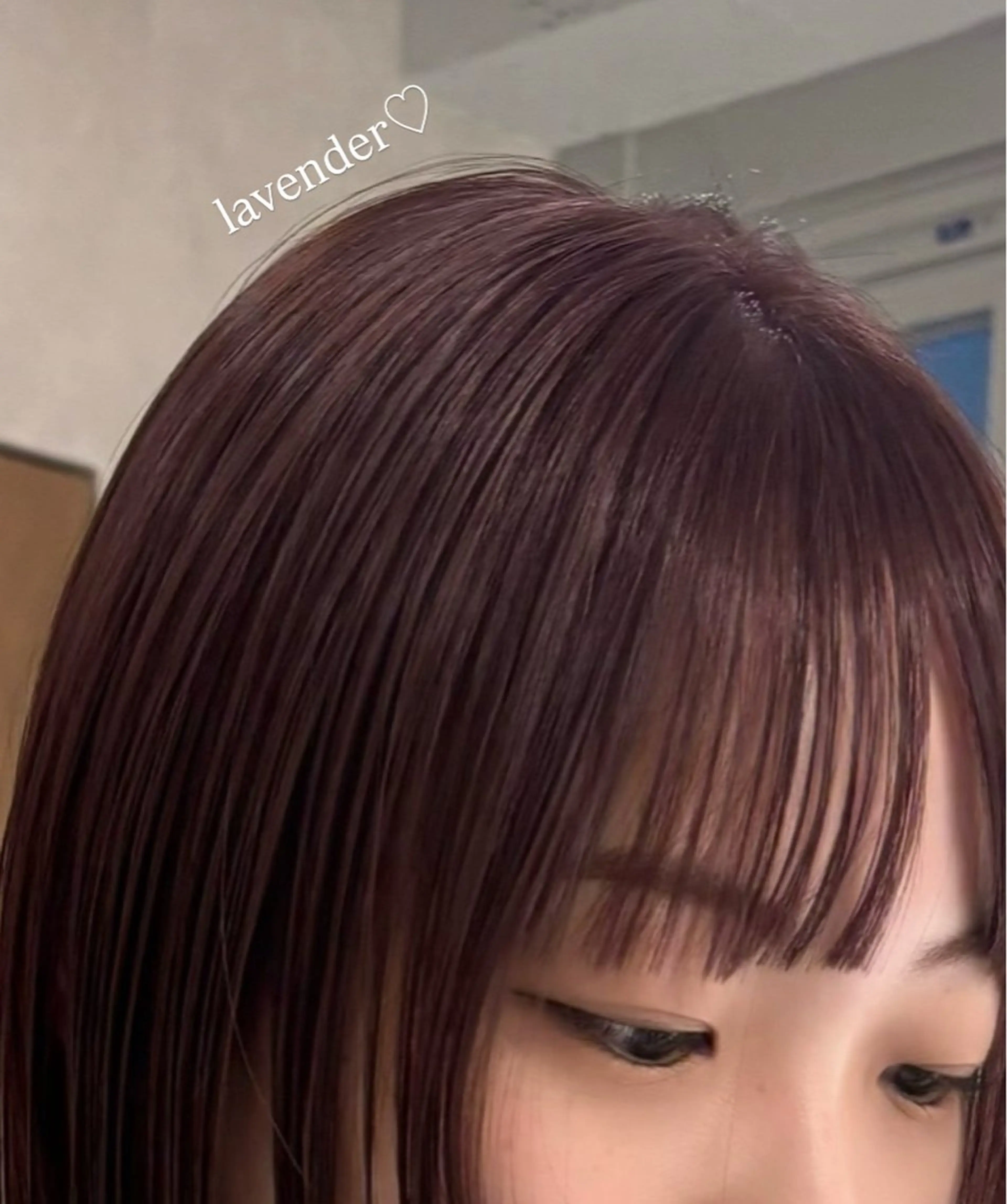 ミディアム カラー ベージュカラー ブリーチ ダブルカラー ラベンダーカラー ラベンダーベージュ カット ヘアカラー トリートメント mei｜顔まわり ×透明感カラーのヘアスタイル